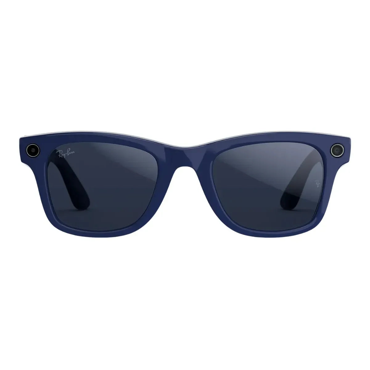 Rayban Meta Gen 2 RW4012 6628MF square shape AI smart glasses in Shiny Cosmic Blue sapphire lenses optorium