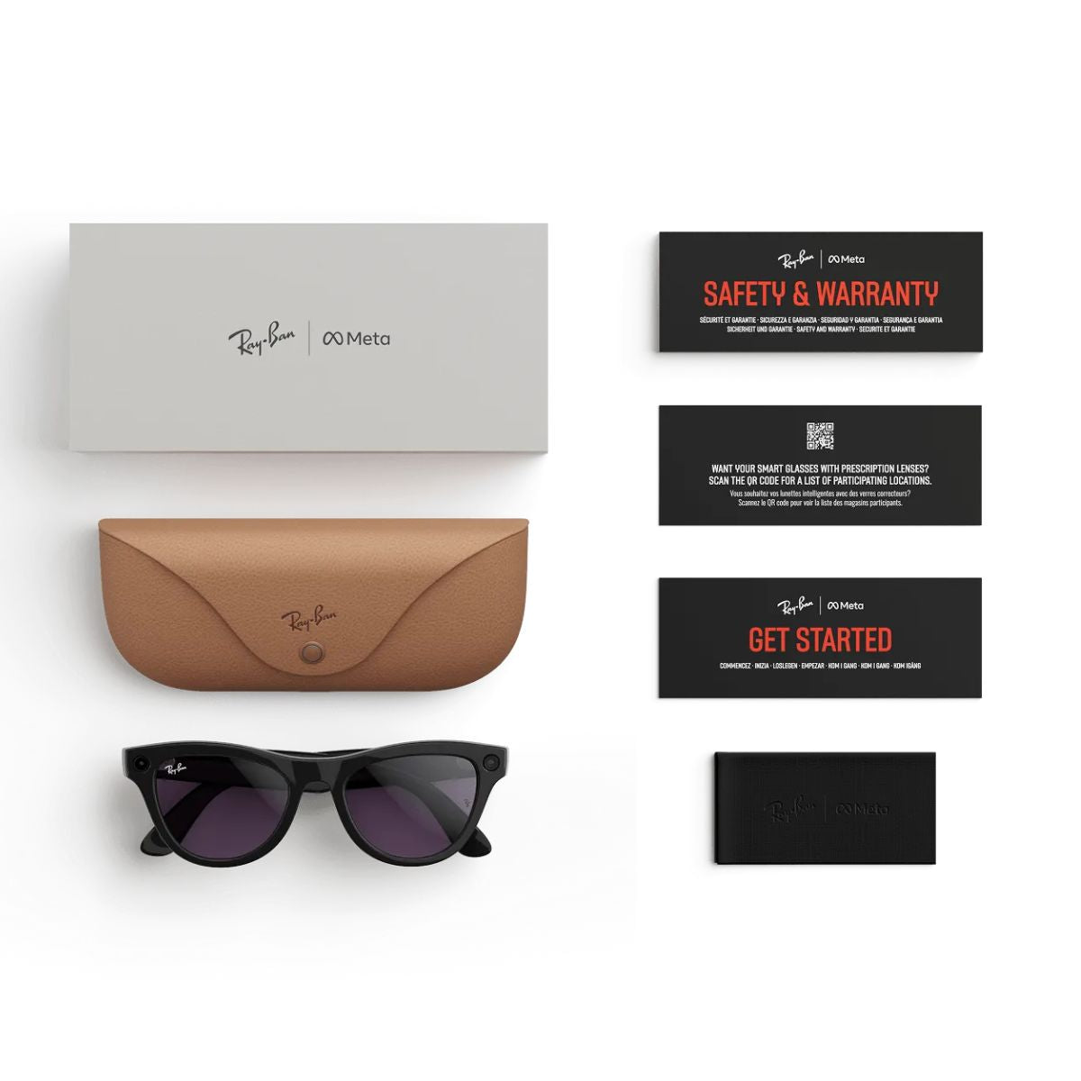 Meta AI smart glasses Ray-Ban Meta Gen 2 Skyler, Ray-Ban AI glasses in Shiny Black with Transition Amethyst lenses, trending at Optorium.