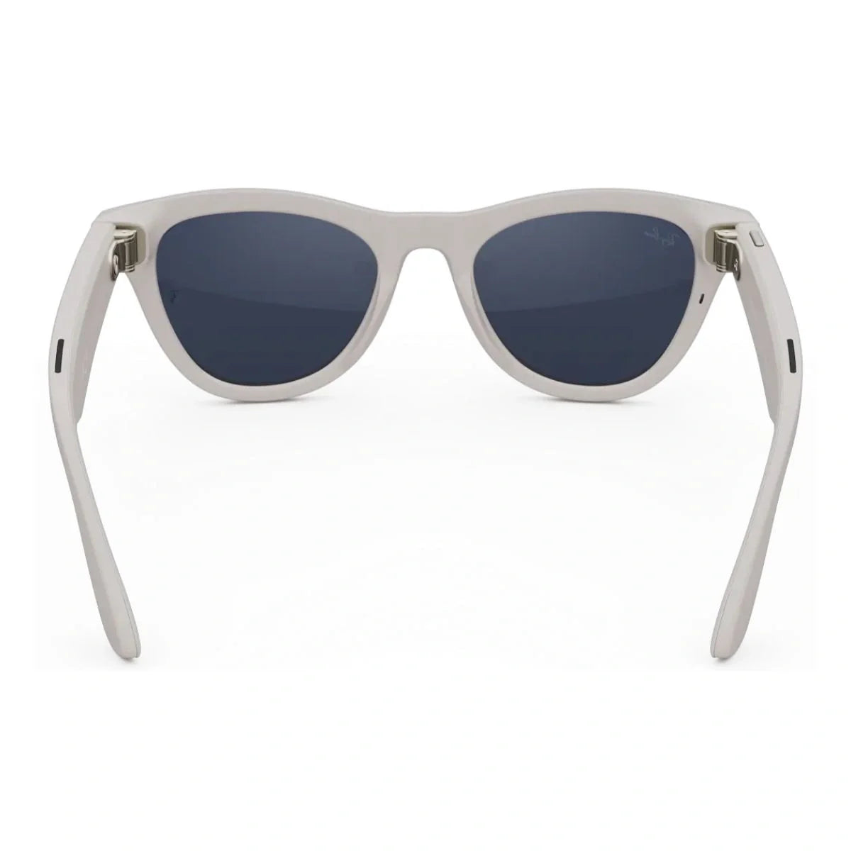 Ray-Ban Meta Gen 2 smart AI glasses RW 4014 6700MF featuring shiny chalky grey frames, transition sapphire lenses and Meta AI technology available at optorium