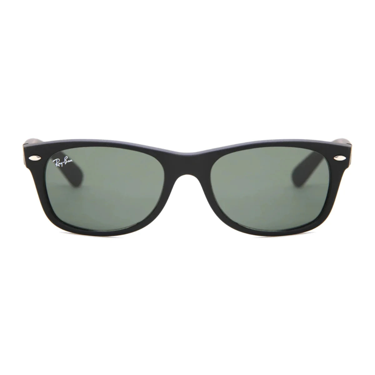 Ray-Ban New Wayfarer shades RB 2132 matte black full frame unisex sunglasses at Optorium