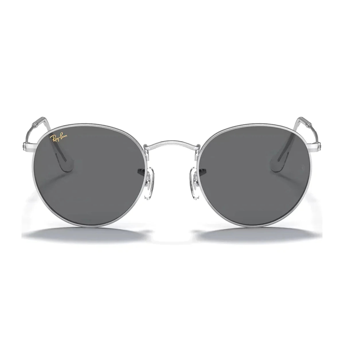 Ray-Ban RB 3447 Round Metal silver sunglasses at Optorium India