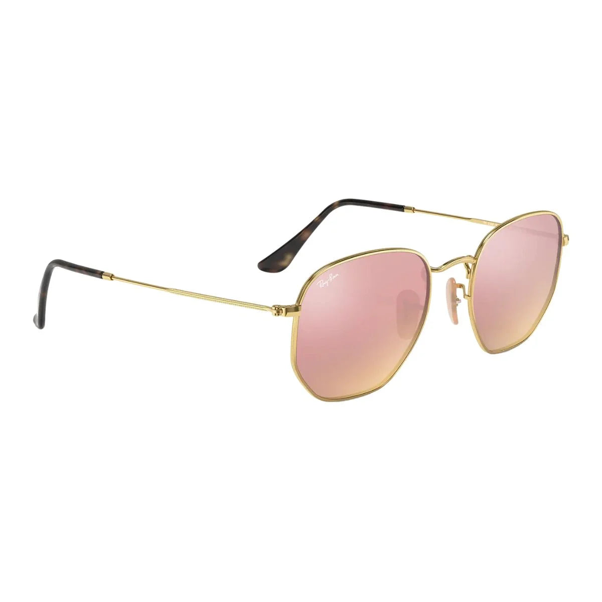 Ray-Ban RB3548N flat lenses hex sunglasses, classic retro Ray Ban brand, perfect for men?? and women?? fashion, UV protection sunglasses, original Italy made at optorium.
