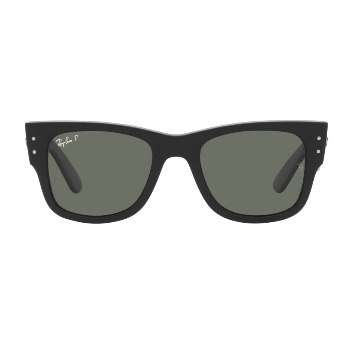 Ray-Ban Mega Wayfarer RB 0840-S 901/58 polarized sunglasses with black green lenses, perfect unisex Ray-Ban sunglasses from iconic sunglasses brands by optorium.
