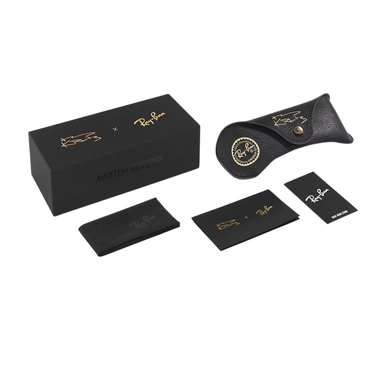 "Elevate your style with Ray-Ban Lenny Kravitz X Aviator sunglasses, online at Optorium."