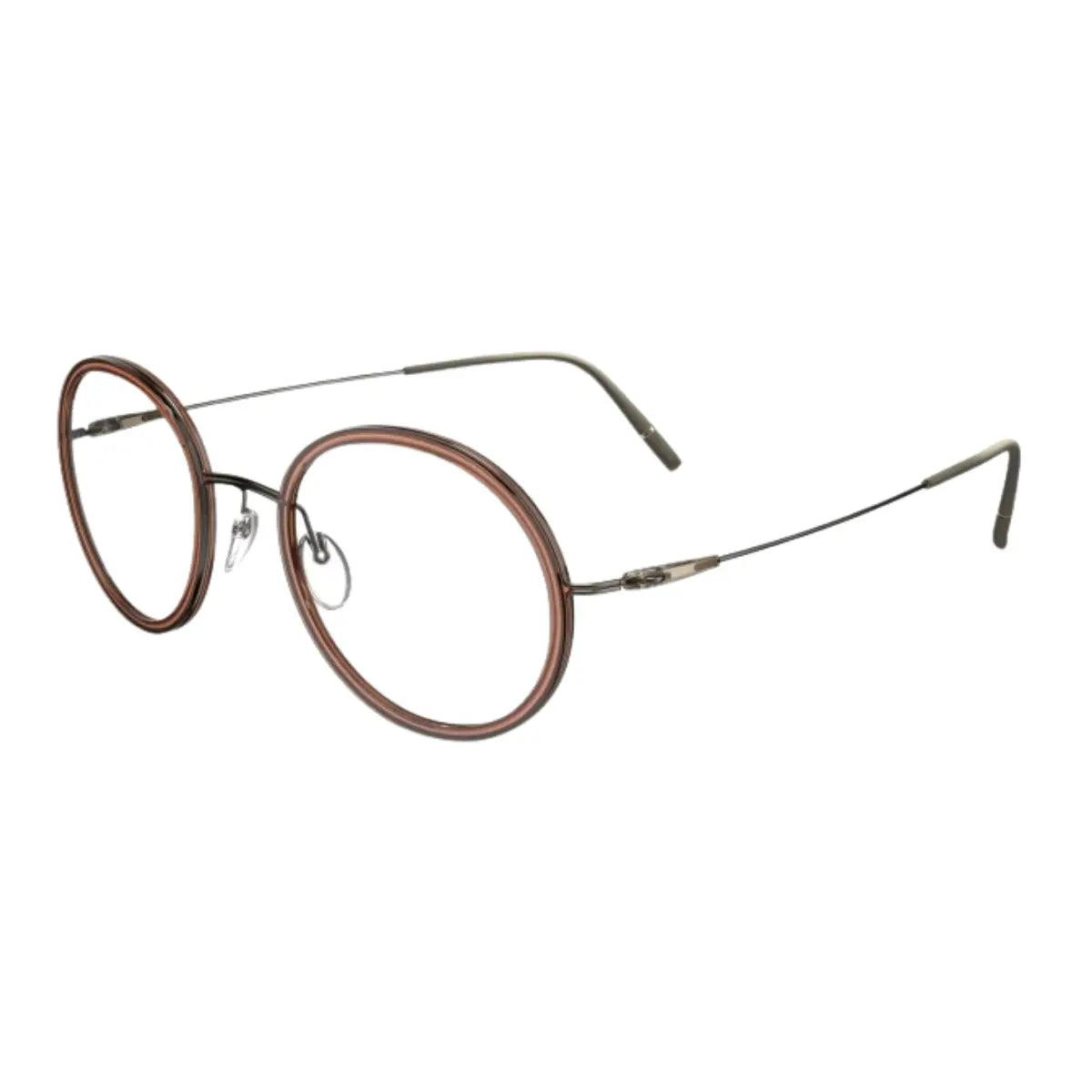 Silhouette 5582 75 6040 brown color optical frame with premium lightweight design, stylish Silhouette glasses and Silhouette prescription eyewear trending in India for comfort and clarity optorium.