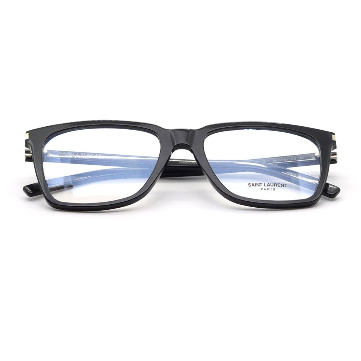 Saint Laurent SL 717 001 women's frame – high-quality acetate, rectangle shape, available now at Optorium.