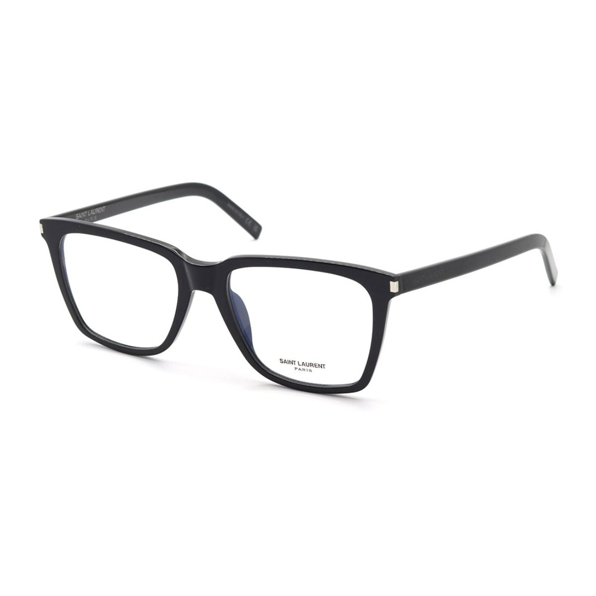 Premium Saint Laurent SL 717 001 optical frames for women, sleek rectangle design, shop now at Optorium.