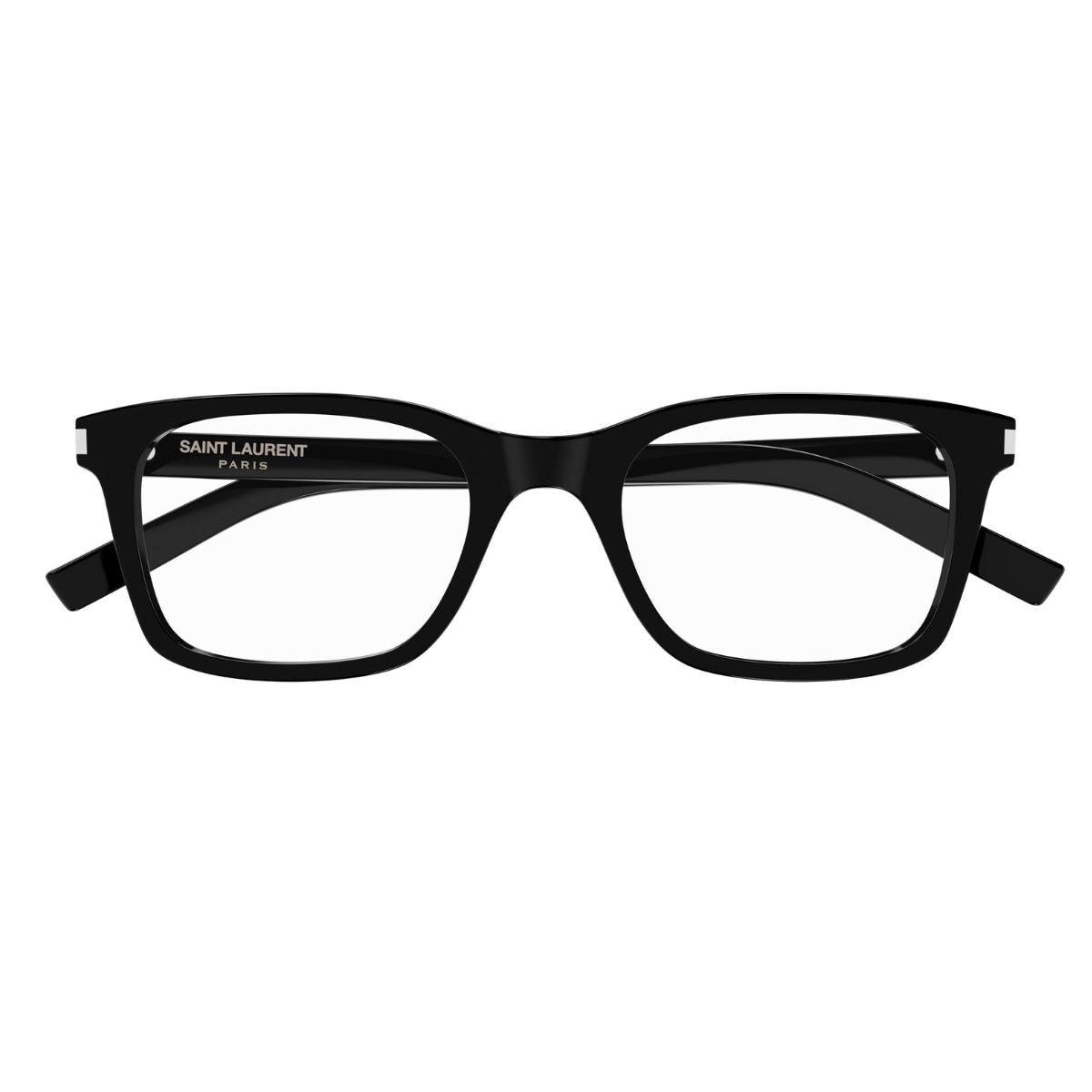 Premium Saint Laurent Stylish Men's Optical Frame SL 718 001 – Modern rectangle shape with premium finish. Find it online at Optorium.