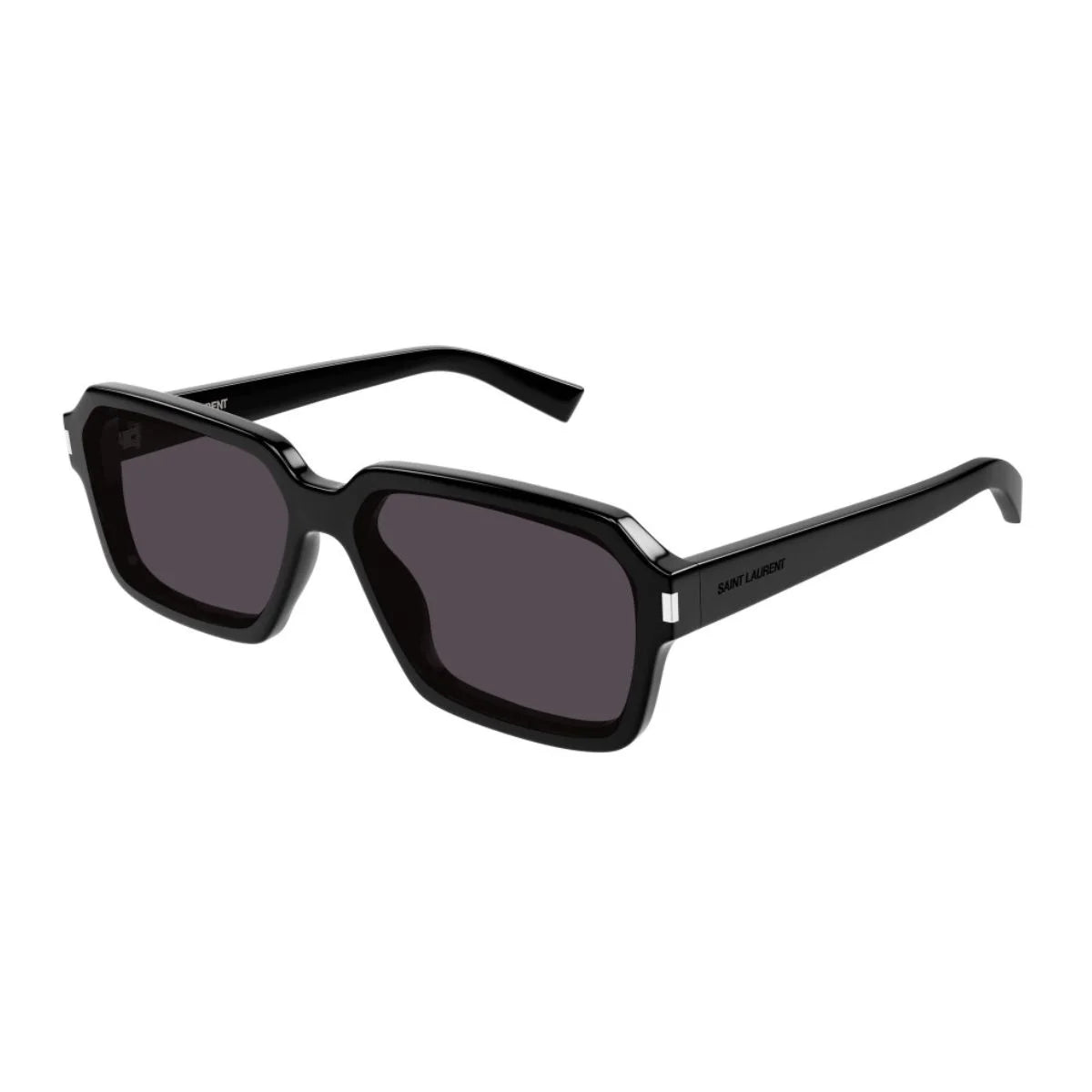 YSL sunglasses black color square shape SL 611 001, premium Saint Laurent sunglasses for men with UV protection, designer Sunglass style optorium