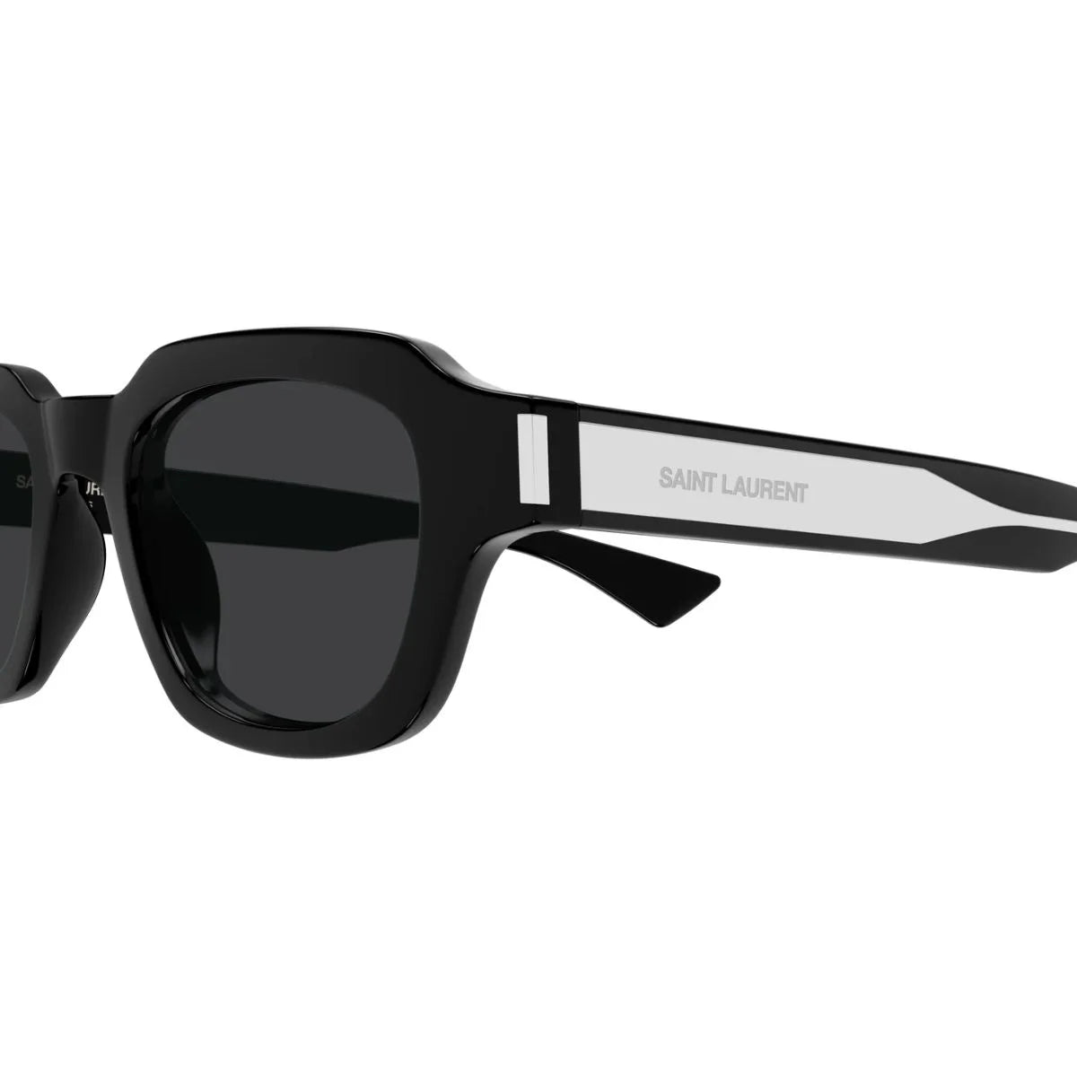 Stylish Saint Laurent sunglasses for men & women in black color, YSL square shape design with UV protection lenses, premium SL 791 001 available at Optorium.