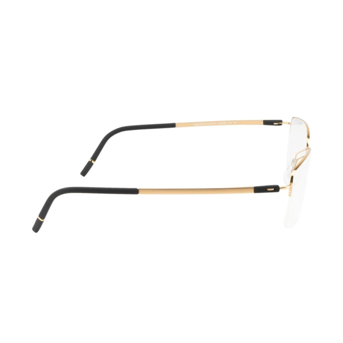 "Durable Silhouette 5571 75 7730 gold half-rim frame online at Optorium."