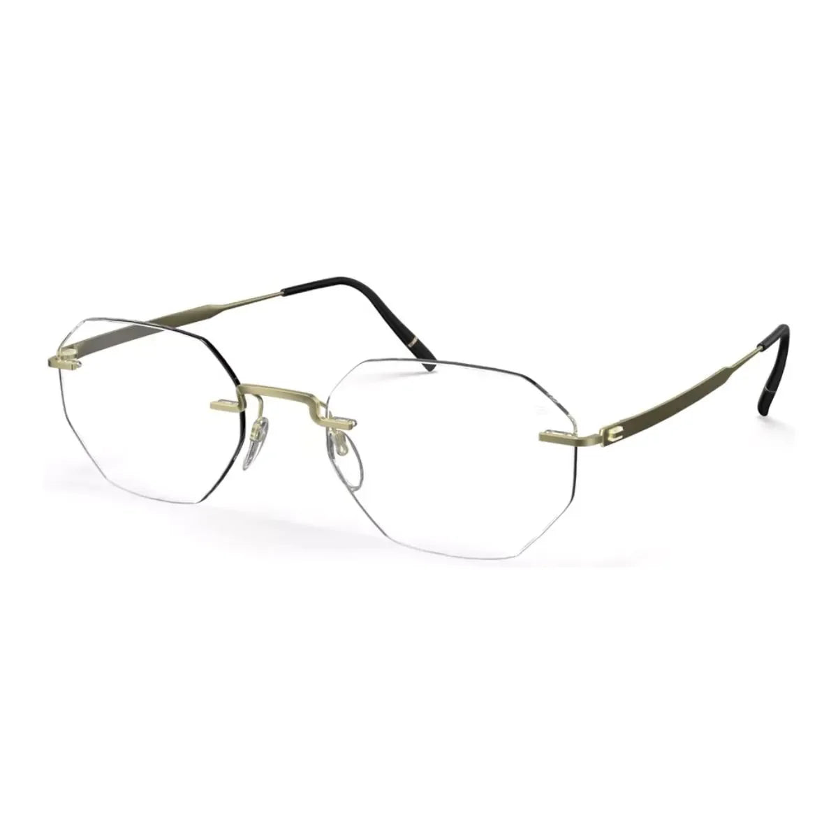 Premium silhouette spectacles featuring Frame 5586 8540 in mat gold, stylish silhouette eyeframe for men & women, ultra-light eyeglasses and top trending silhouette eyewear collection optorium.