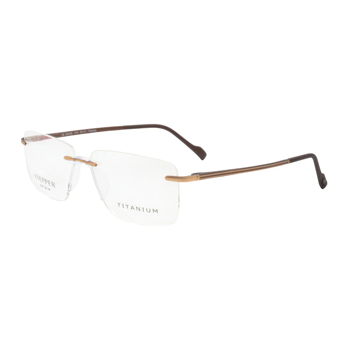 Buy Stepper SI 84169 F010 rimless men’s titanium spectacles – lightweight rectangle glasses Optorium