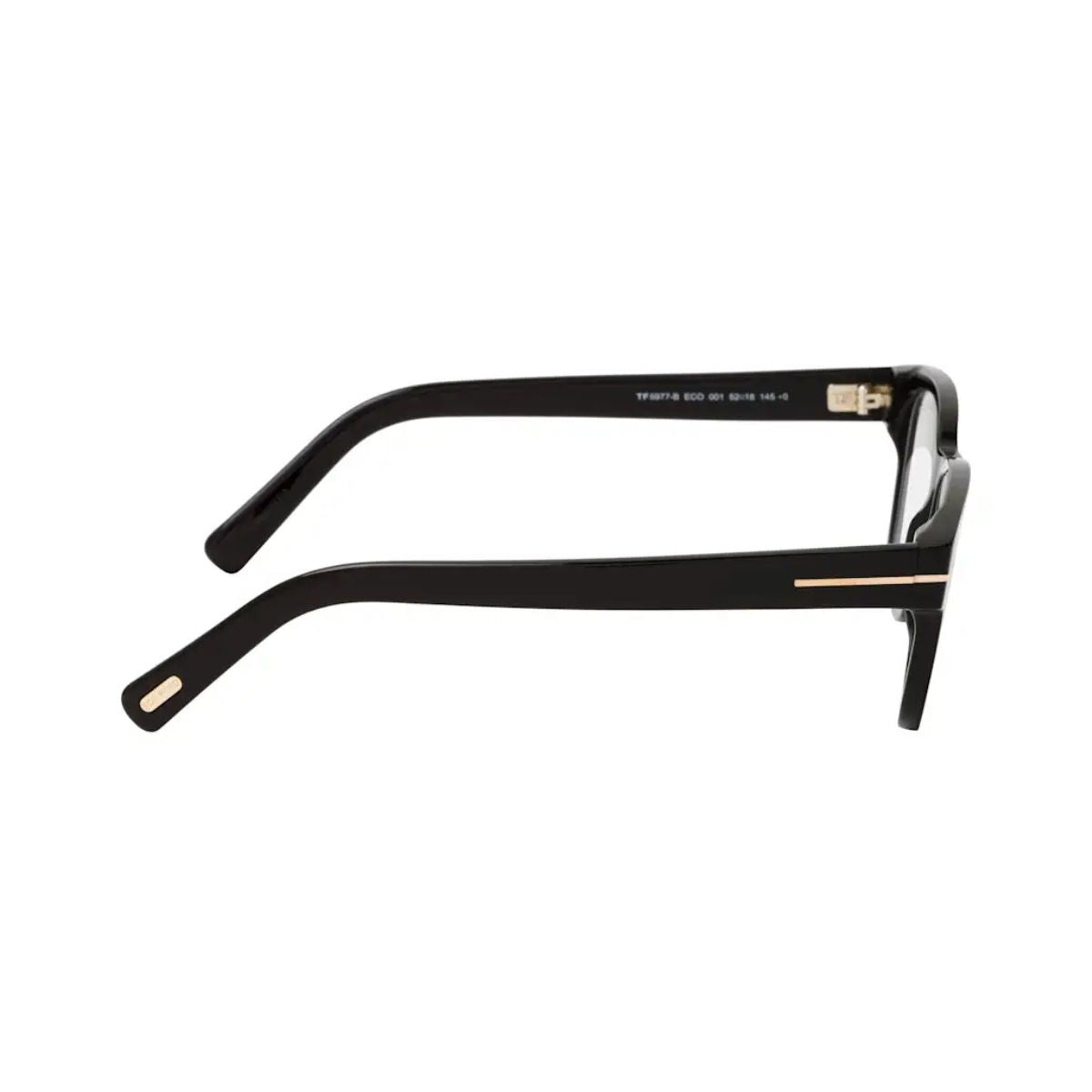 "Stylish black square Tom Ford TF 5977 B 001 eyeglasses frame, perfect for men online at Optorium."