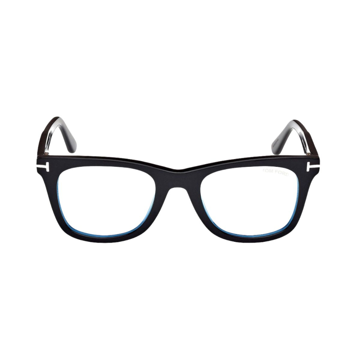 "Unisex Tom Ford TF5970-B 001 black acetate frame with clip-on UV lenses, online at Optorium."