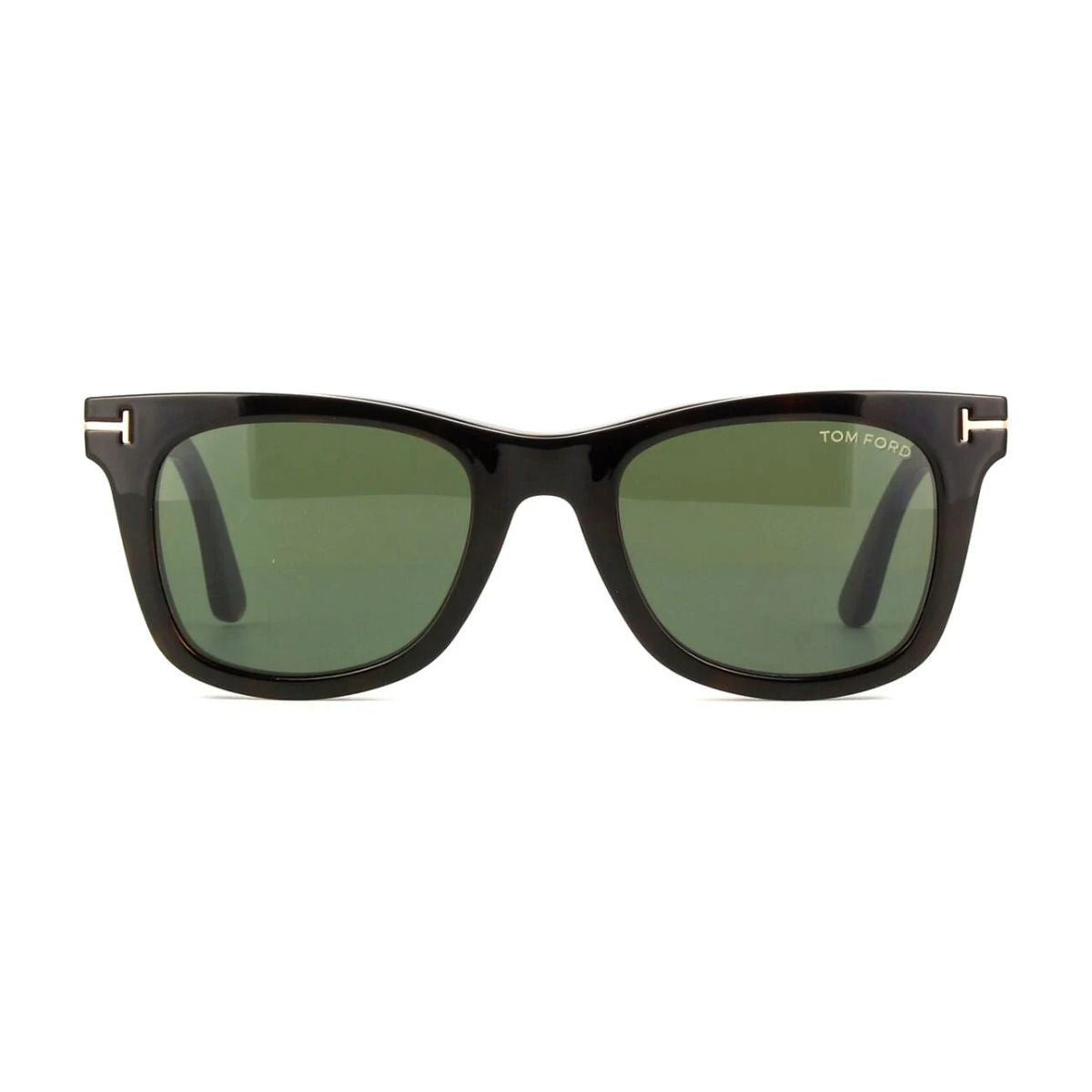 "Tom Ford TF5970-B 052 Havana frame with green clip-on UV lens, online at Optorium."