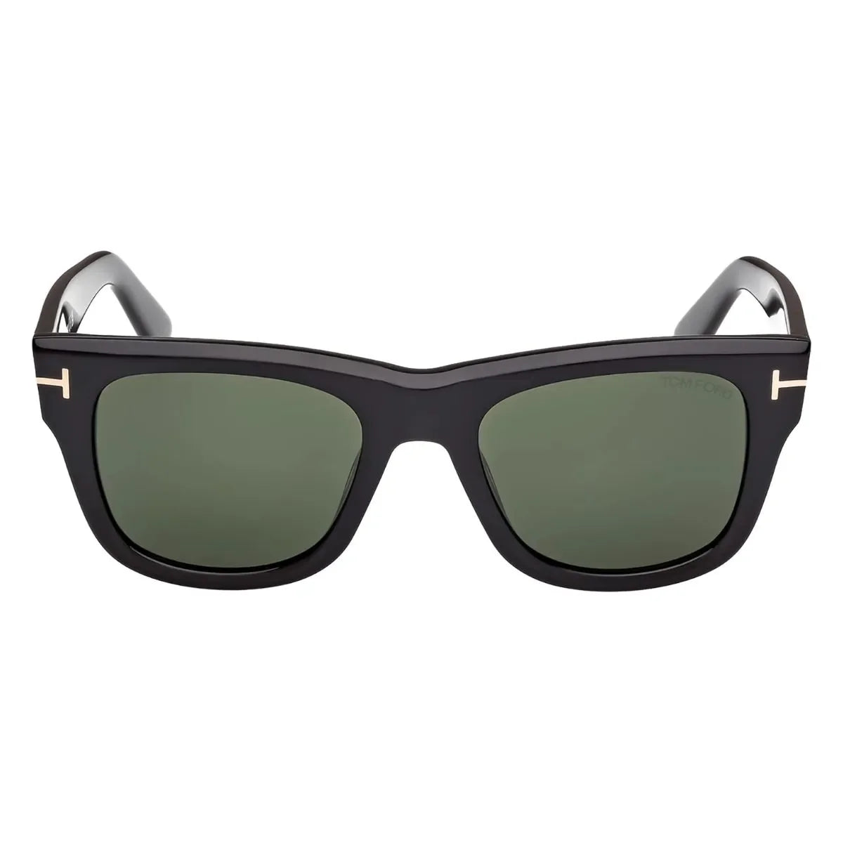 Tom Ford Finn-02 TF 1304 01N Sunglass in black acetate frame with green lens, luxury designer sunglasses for men with UV protection, Tom Ford Sunglasses optorium Online