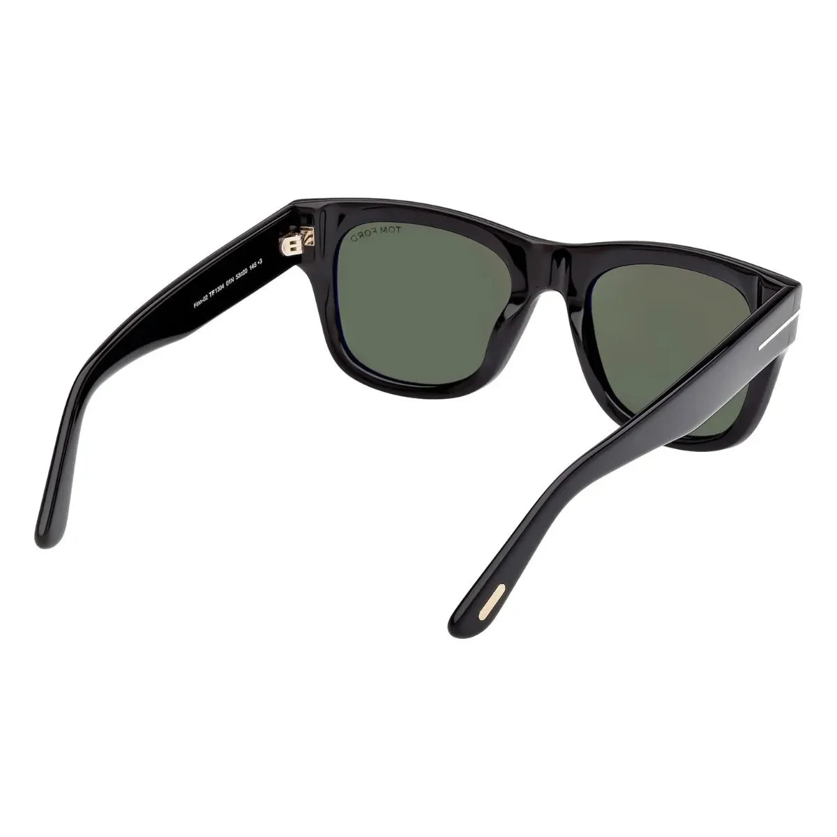 Luxury Tom Ford sunglasses Finn-02 TF 1304 01N with stylish black frame and green lenses, authentic designer men’s sunglasses with UV400 protection optorium