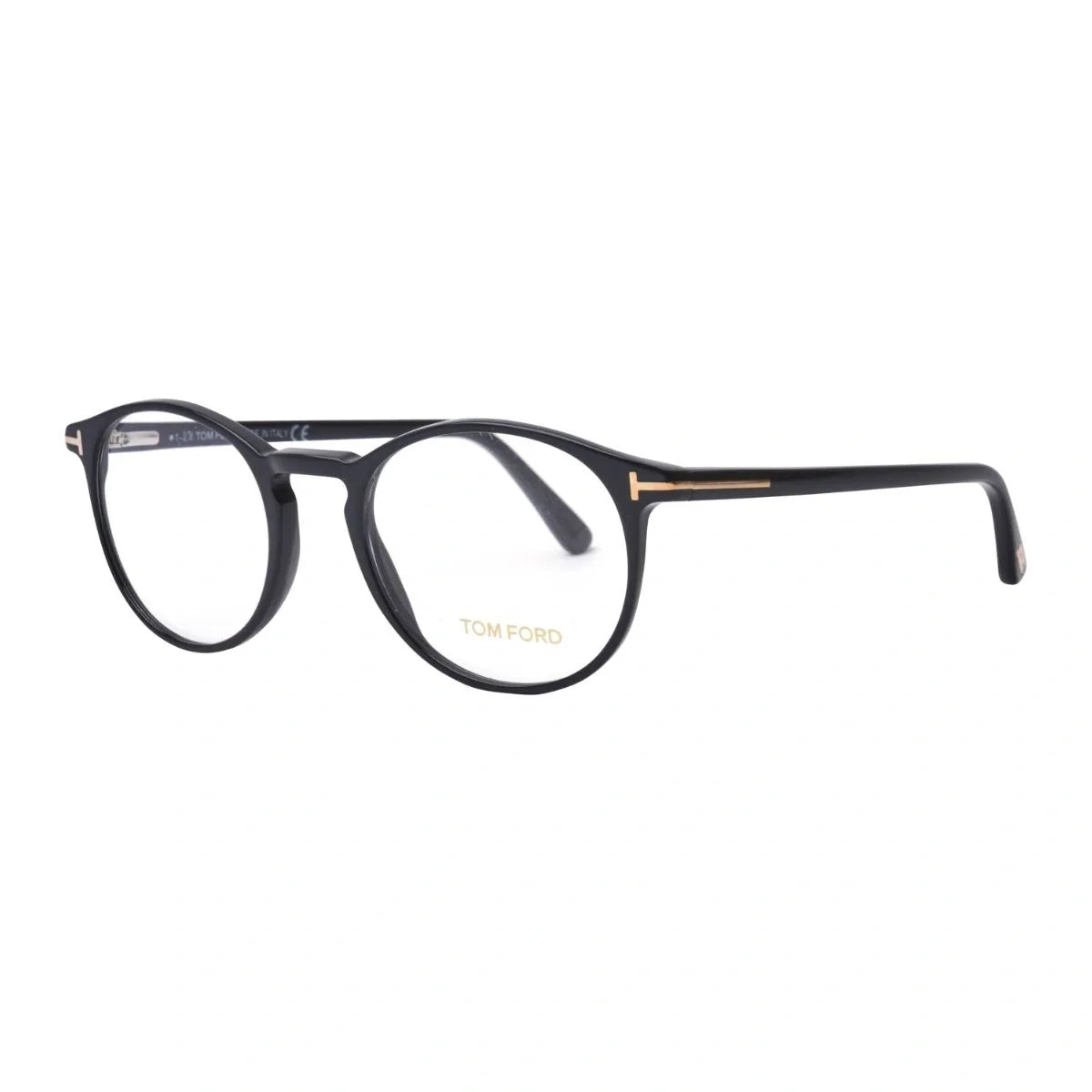 Authentic Tom Ford TF 5294 001 optical frame with classic round shape shiny black acetate luxury designer eyeglasses for men and women buy Tom Ford prescription frames online optorium