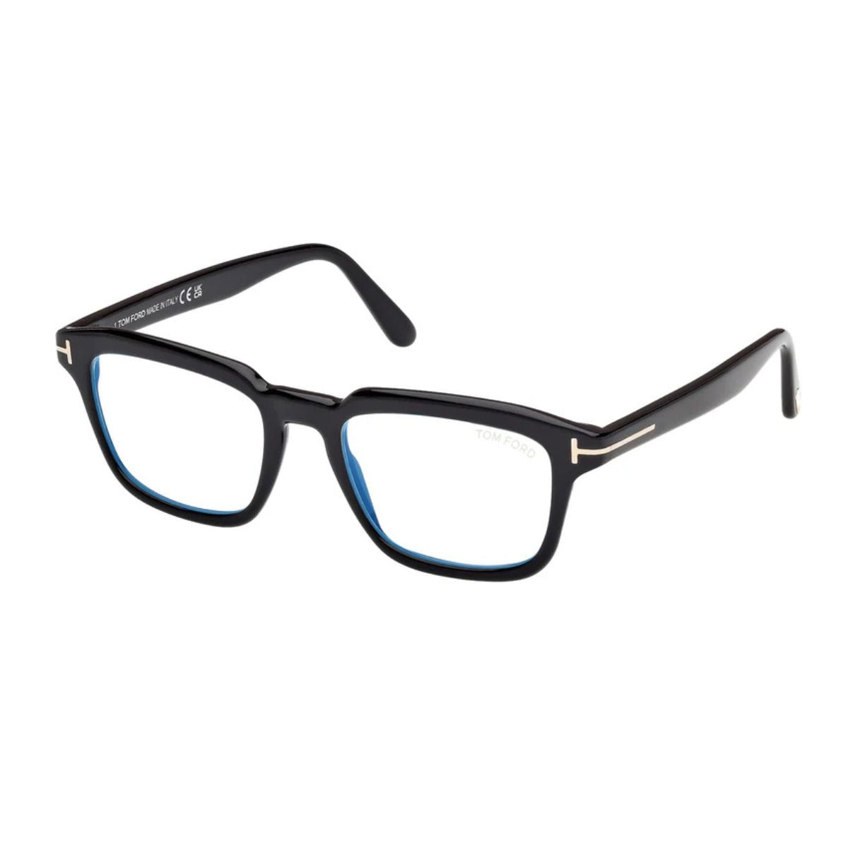 Buy premium Tom Ford eyeglasses with prescription compatibility and elegant full-rim square design for everyday wear at Optorium.