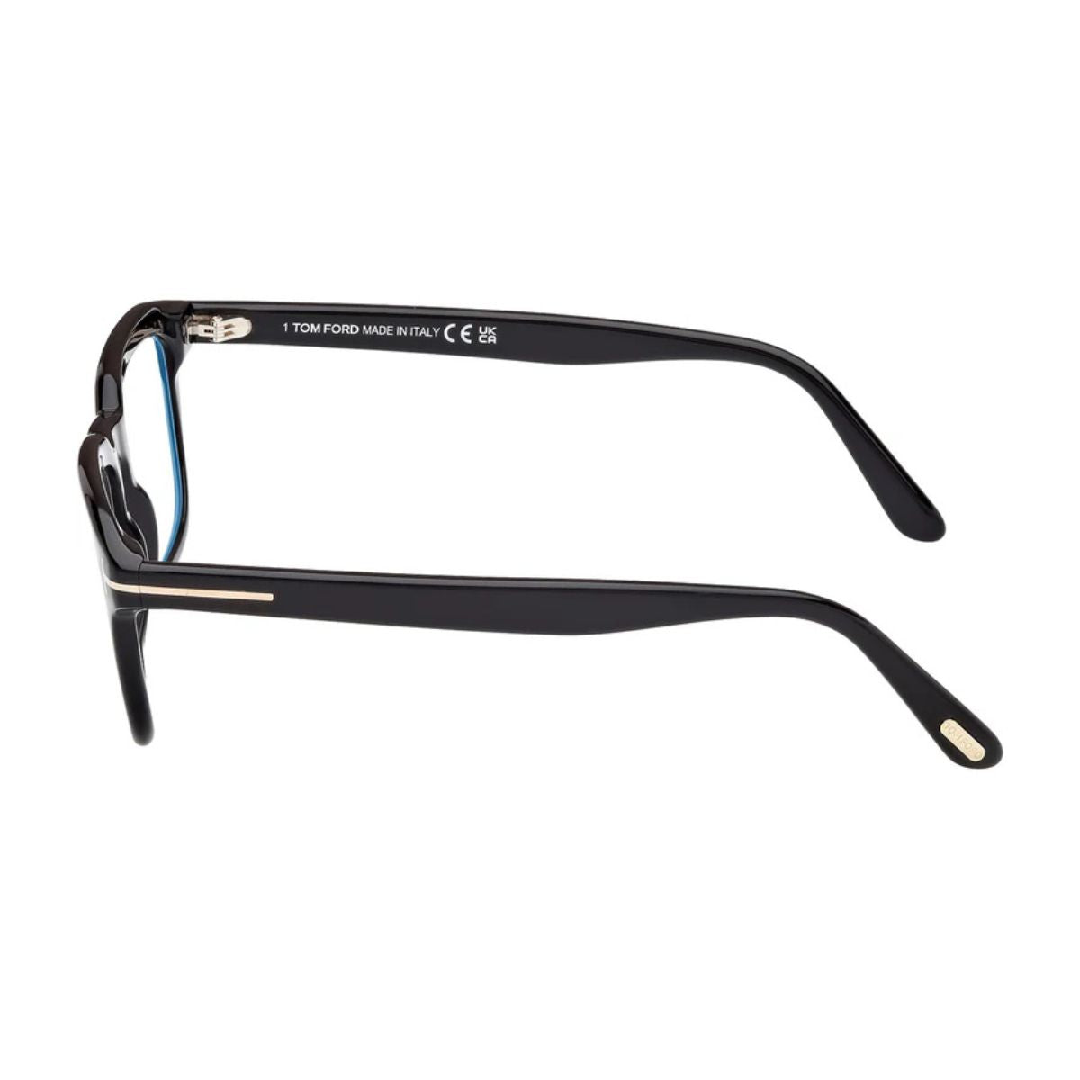 Get stylish Tom Ford glasses for men with blue light protection and a sophisticated rectangular frame design now at Optorium.