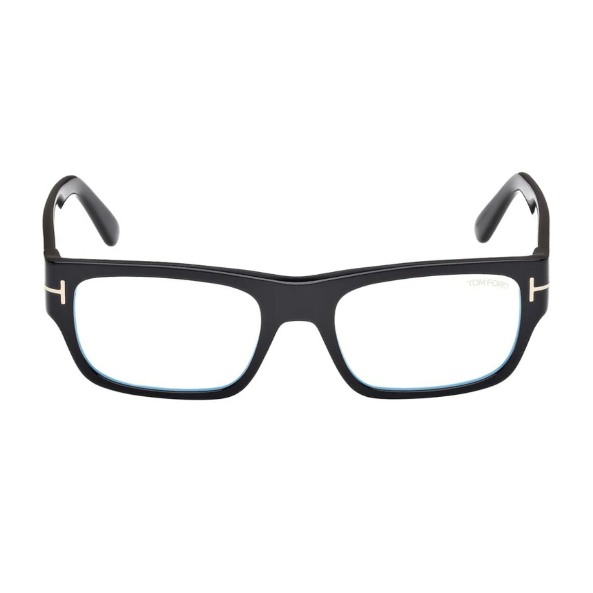 Stylish Tom Ford FT6034-B Shiny Black rectangle frame for men crafted in premium acetate for modern vision needs from Tom Ford eyewear collection at optorium.