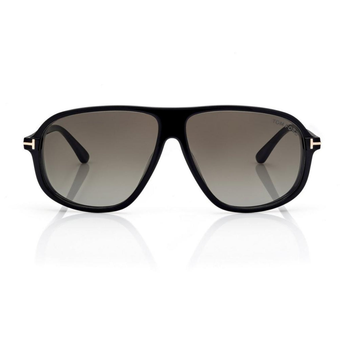 Tom Ford Guillaume TF1208-N ECO 01A black acetate aviator sunglasses oversized eco-friendly men’s eyewear
