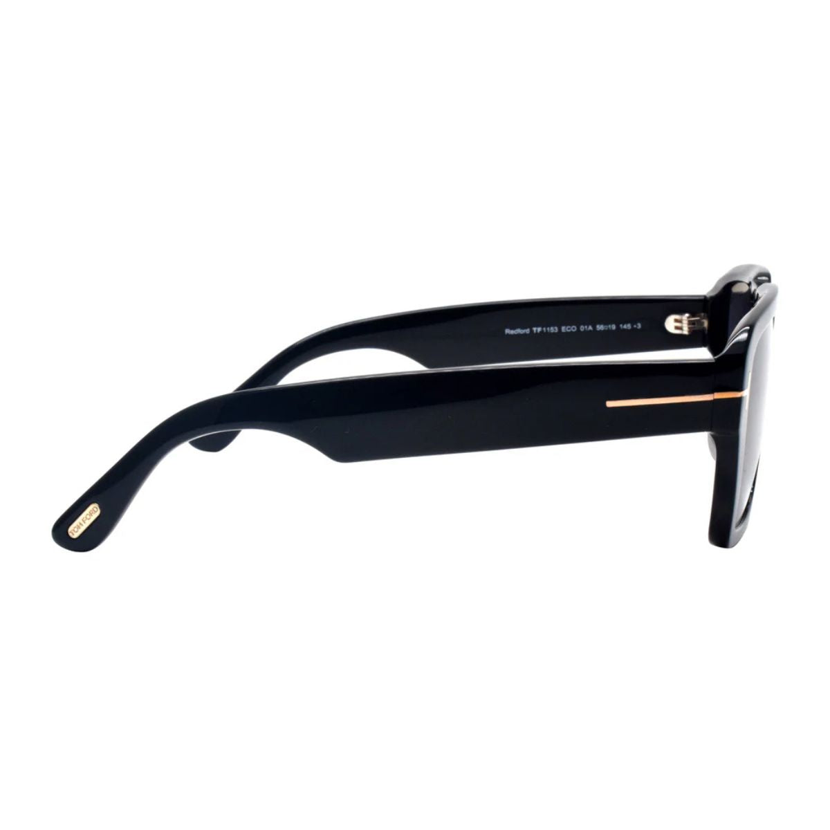 Stylish Tom Ford FT1153 01A full rim eyewear for men with Pilot frame and black grey lenses, offering superior UV protection and elegant design in branded sunglasses optorium.