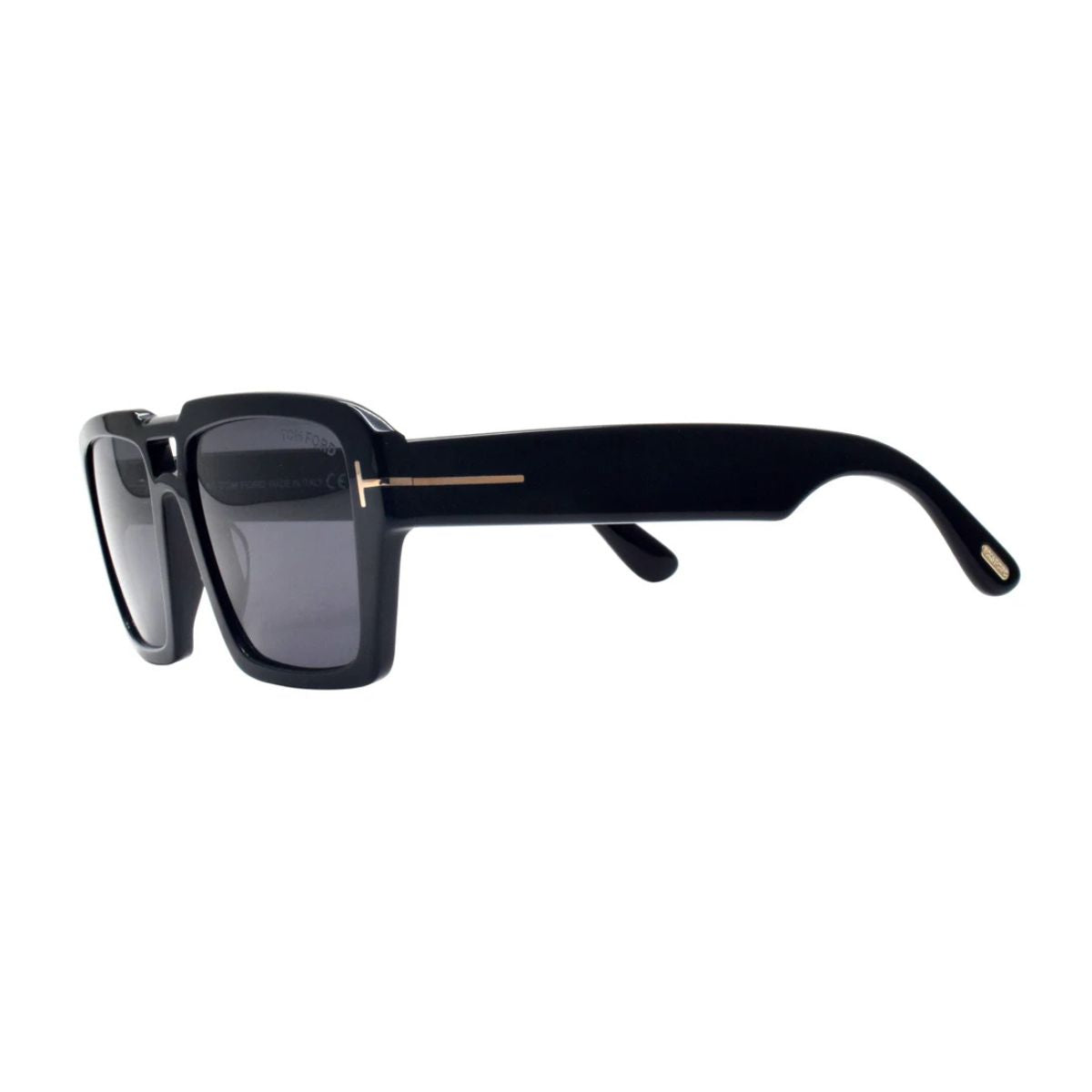 Branded Tom Ford FT1153 Redford men's sunglasses in classic black grey acetate with full rim Pilot frame and UV protection, a must-have luxury accessory from tom ford eyewear optorium.