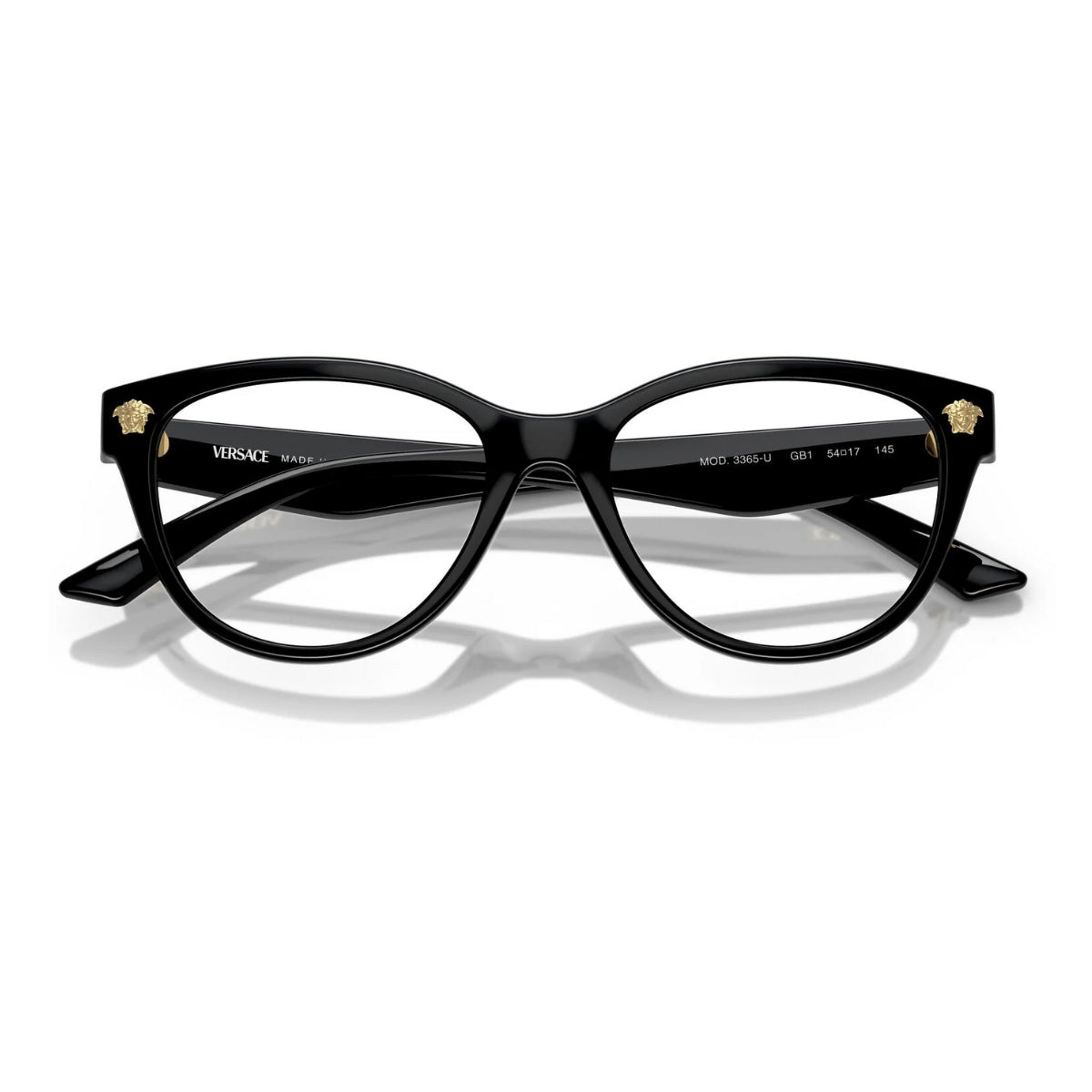 Authentic Versace men’s eyeglasses 3365U GB1 with durable construction and elegant black finish Optorium
