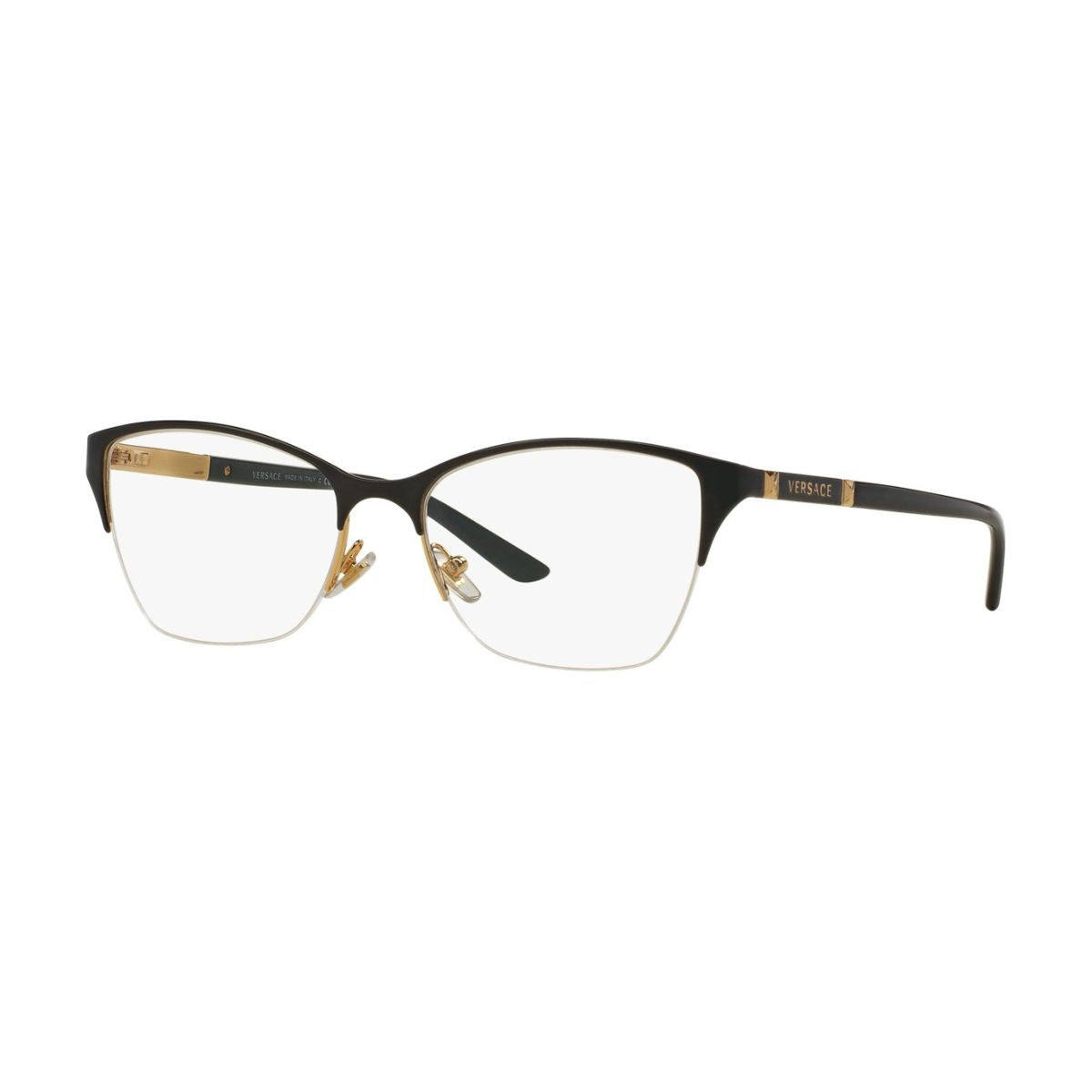 "Elegant and lightweight, Versace 1218 1342 women’s frame blends comfort and style, online at Optorium."