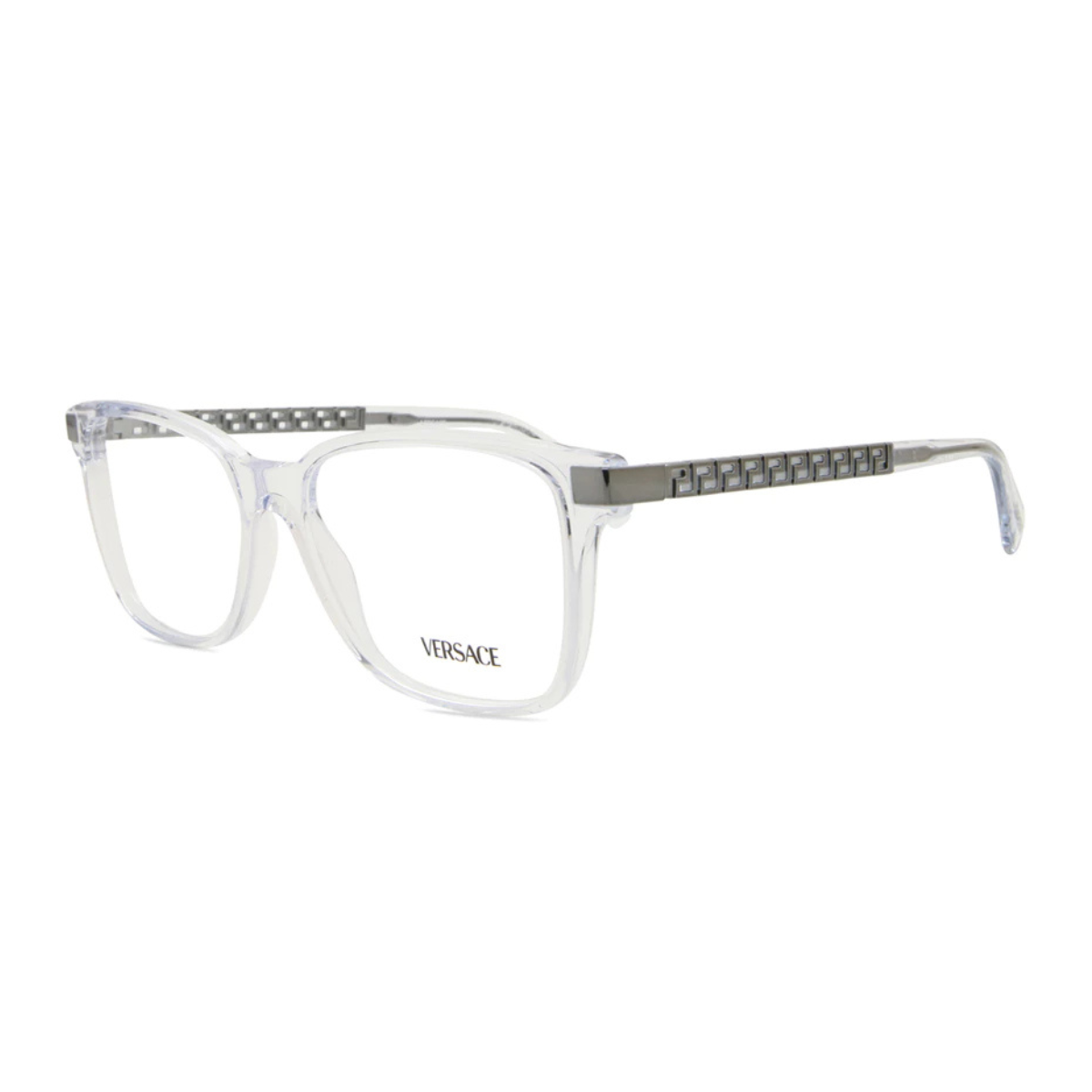 Shop the iconic Versace transparent frame VE3340U 148, stylish and modern optical frame for men & women, part of the best-selling Versace eyewear designs online – optorium.