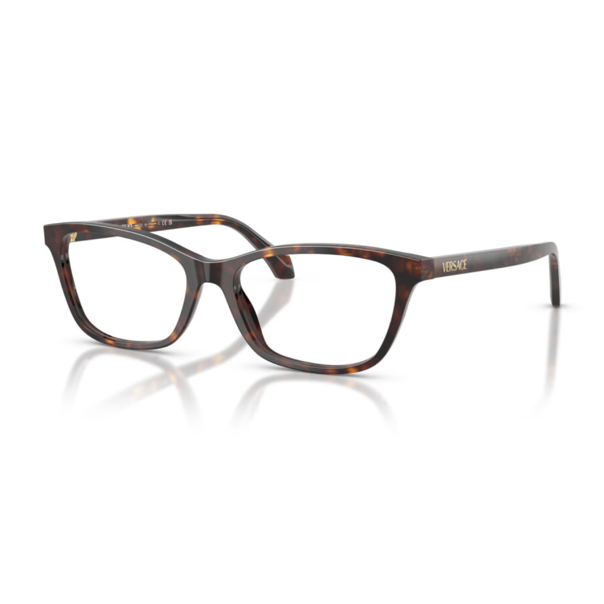 Versace 3375 108 optical frames in classic Havana, luxurious Versace Mod 3375 108 prescription glasses perfect for everyday wear, shop genuine Versace eyewear collections at optorium.