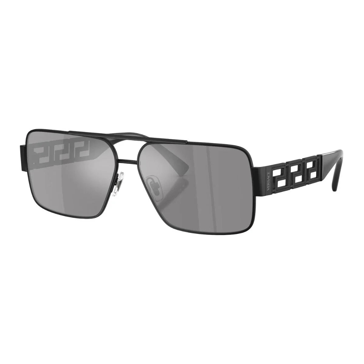 Versace shades 2290 1261/6G in black rectangle design with UV protection. Fashion-forward Versace sunglasses men and women choose for stylish sunglasses. optorium
