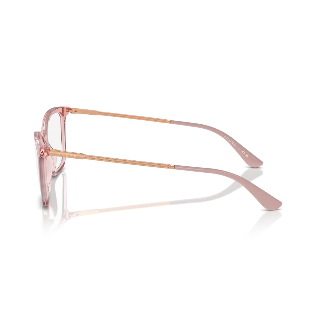 "Transparent Vogue 5563 2939 cat-eye frame for modern women online at Optorium."