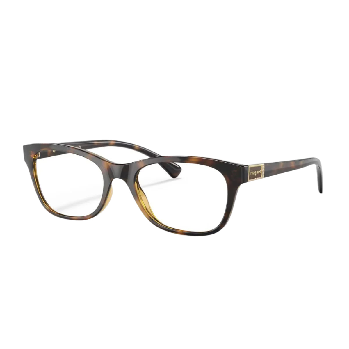 Stylish Vogue VO 5424-B W656 frame, lightweight dark Havana cat-eye shape. Shop now at Optorium.