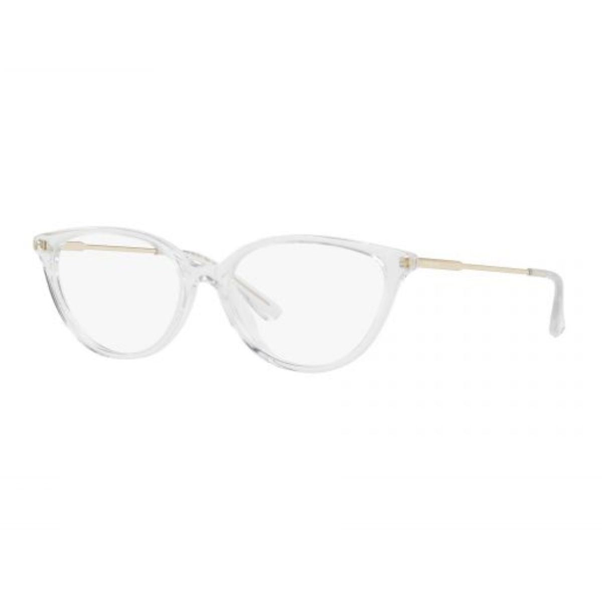 Stylish Vogue VO 5469-I W745 frame, lightweight transparent white cat-eye shape. Shop now at Optorium.