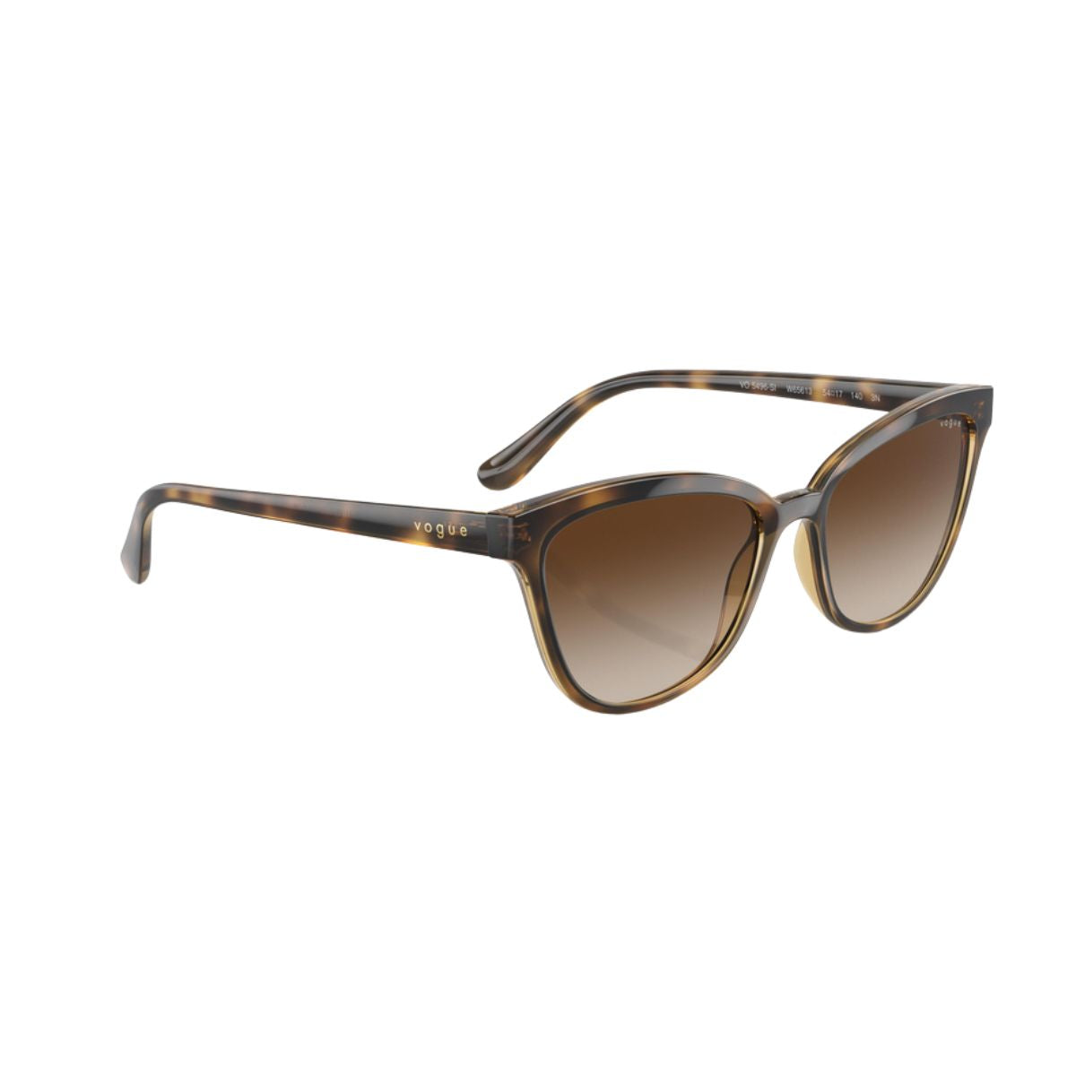 "Vogue 5496 W65613 lightweight brown frame sunglasses offer UV protection, online at Optorium."