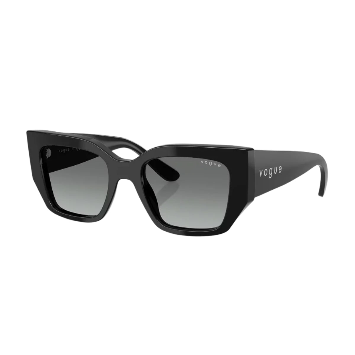 Stylish Vogue 5583-S W44/11 sunglasses, lightweight black cat-eye frame with UV protection. Shop now at Optorium.