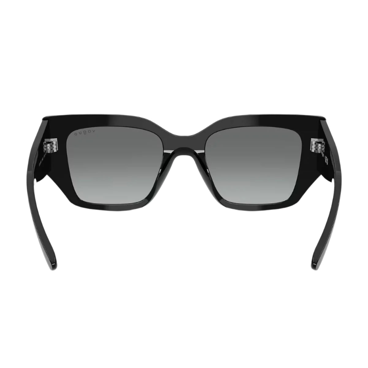 Lightweight Vogue 5583-S W44/11 sunglasses, stylish black cat-eye frame and UV lenses. Get it online at Optorium.