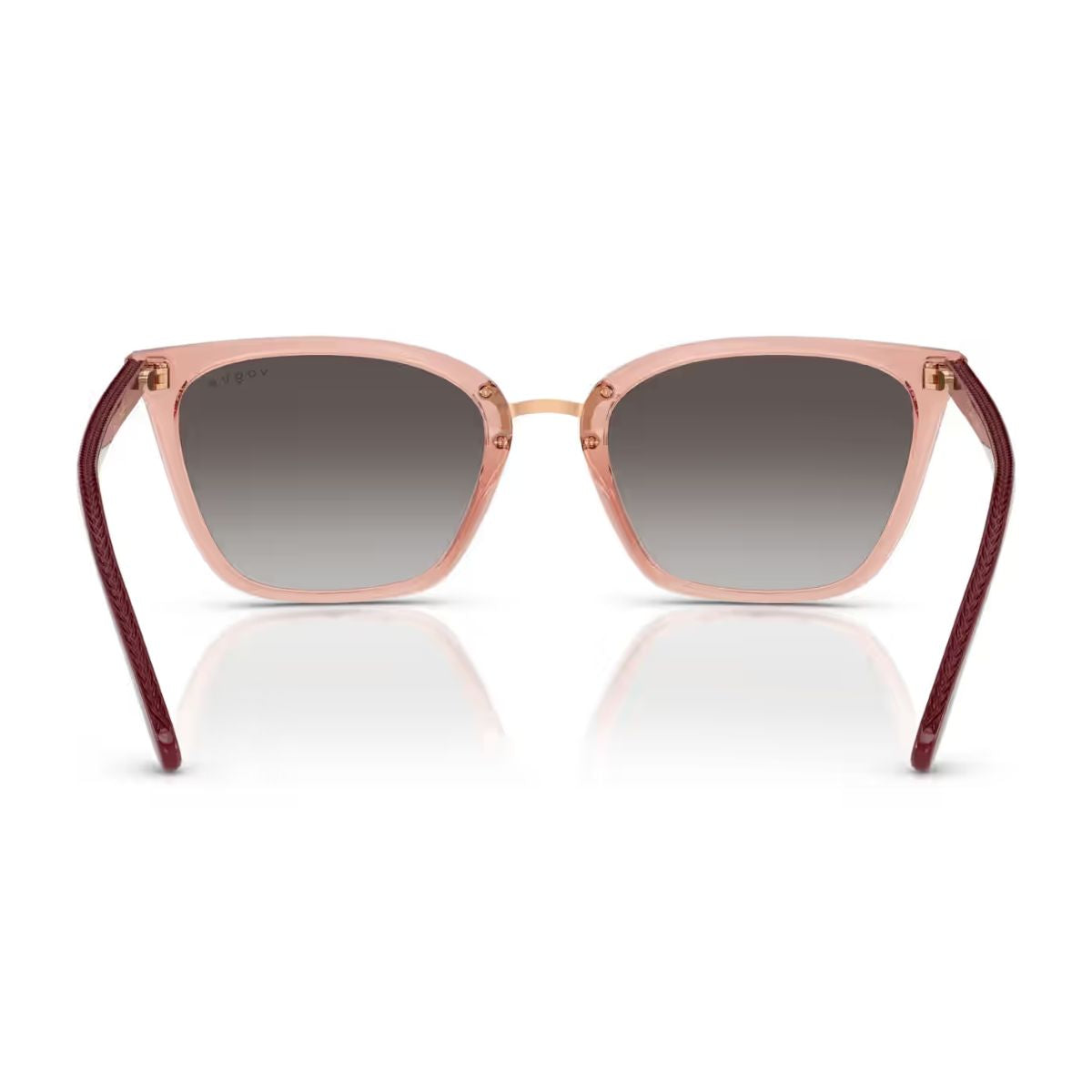 Vogue 5597-SI 28648G sunglasses for women, stylish pink frame and grey gradient lenses. Get it online at Optorium.