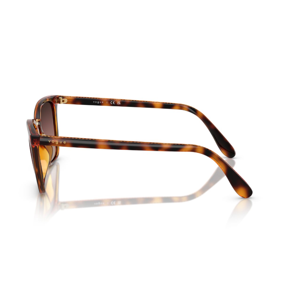 "Vogue 5597-SI W656E2 dark Havana frame sunglasses for men's modern style online at Optorium."