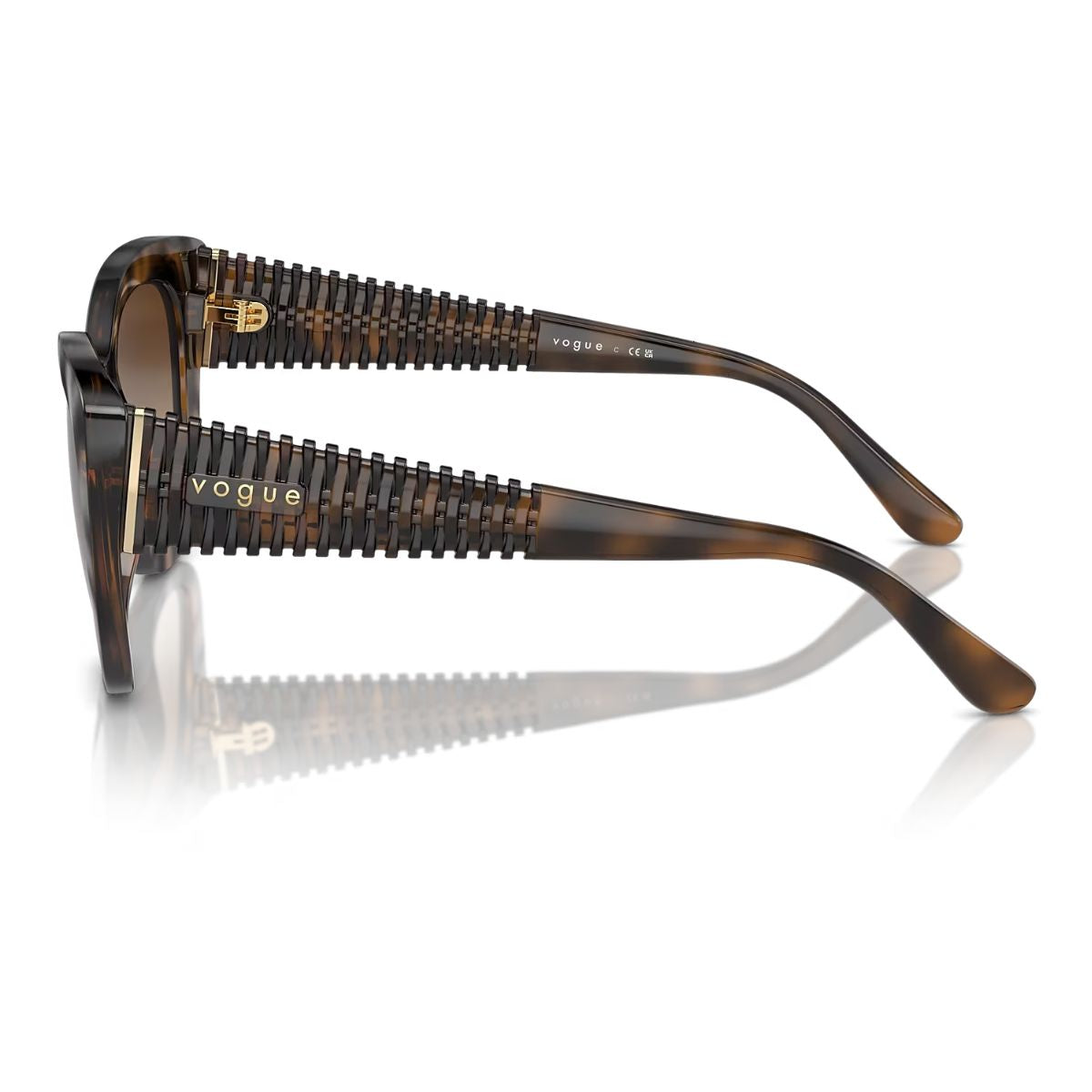 "Discover Vogue 5567 Cat Eye Havana Sunglasses for Women with UV protection, available at Optorium."