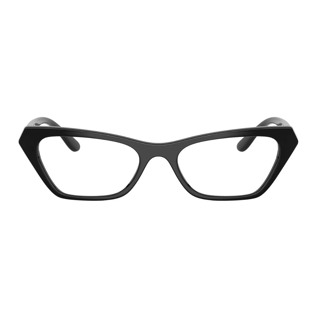 Vogue Black Semi-Rimless Glasses Sleek Design Eyeglasses VO4050 - Black - Demo Lens - Metal | Vogue United  main image 4