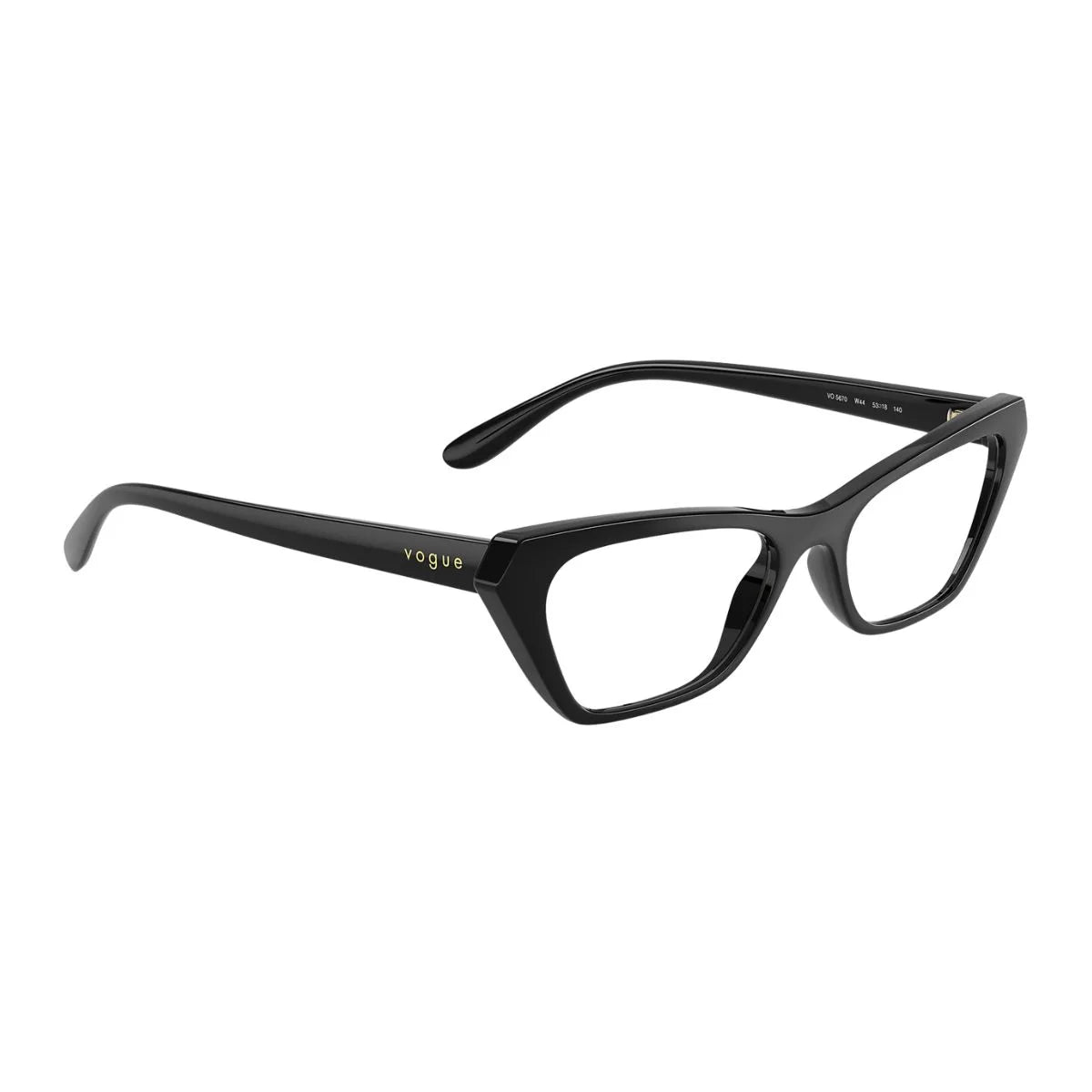 Discover Vogue Frame VO 5670 W44, sleek black Cat Eye Vogue glasses, fashionable Vogue eyewear, high-quality Vogue optical frames for women and Vogue eyeglasses at Optorium.