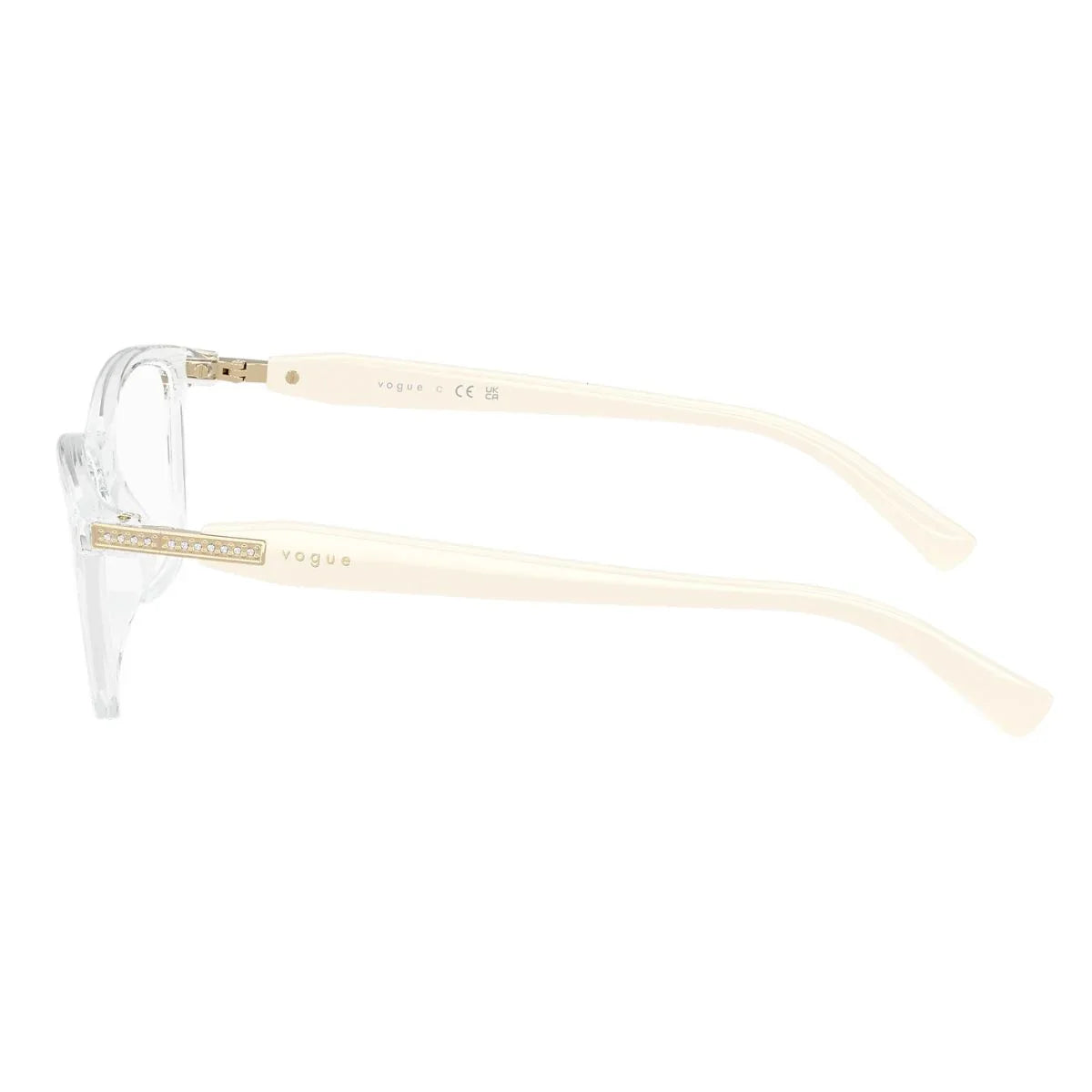 Shop eyeglasses Vogue VO 5680-B W745, sleek Vogue eyewear glasses in Transparent, trending Vogue rectangular glasses, top-rated Vogue optical frames available at Optorium online.