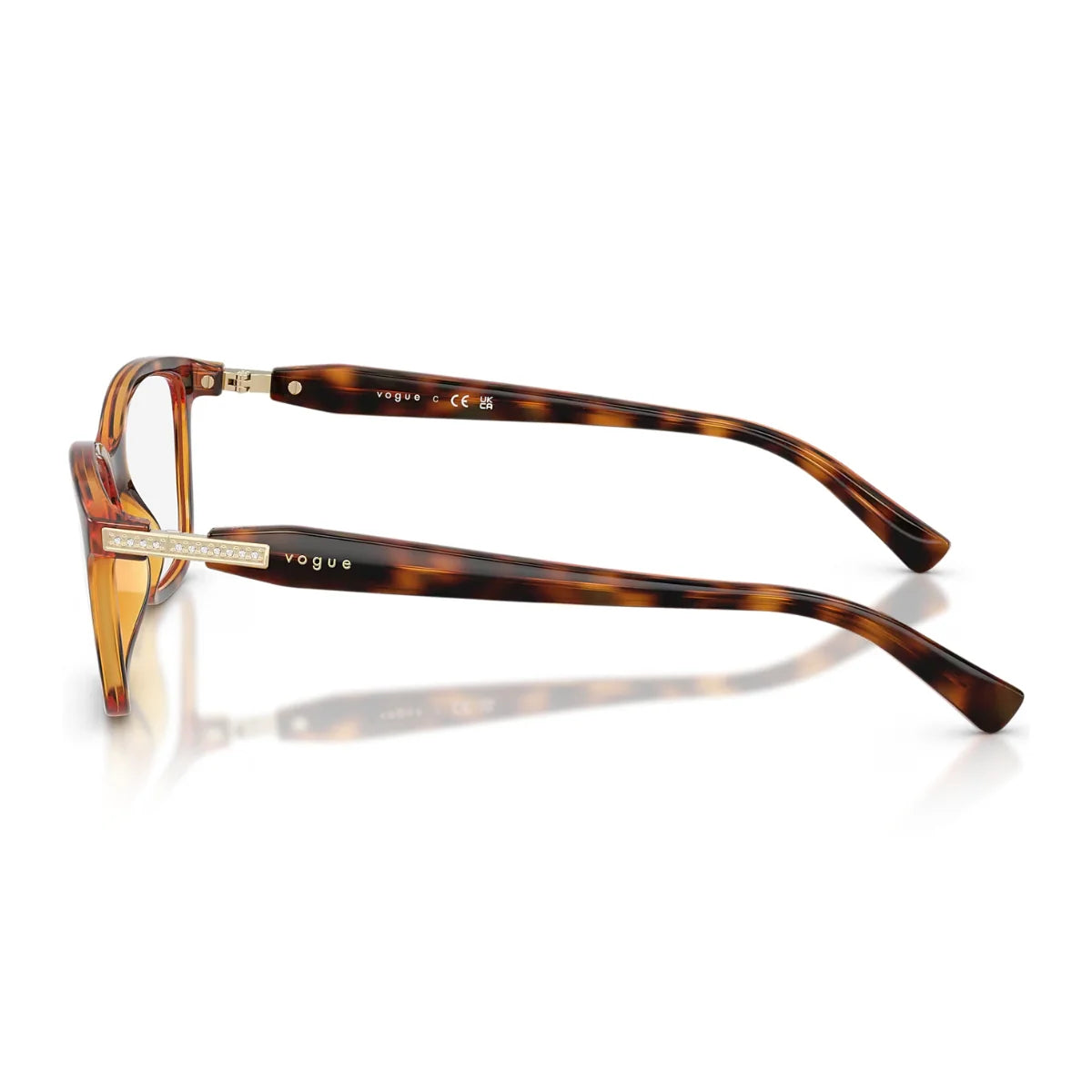 Vogue rectangle eyeglasses VO 5680 B W656 in Havana colour for stylish women at Optorium