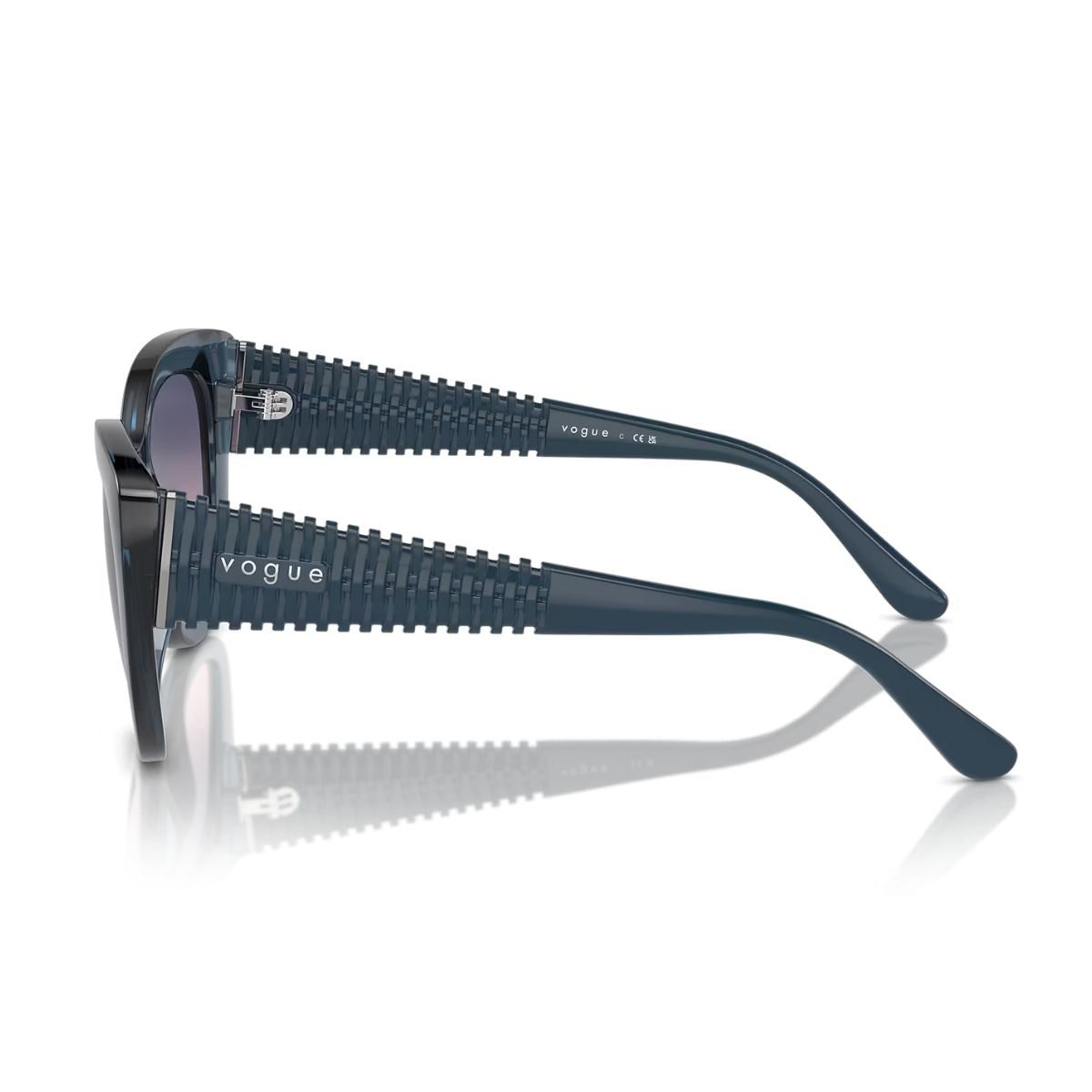 "Buy Stylish Blue Color Vogue Cat Eye UV Protection Sunglasses For Women's At Optorium"