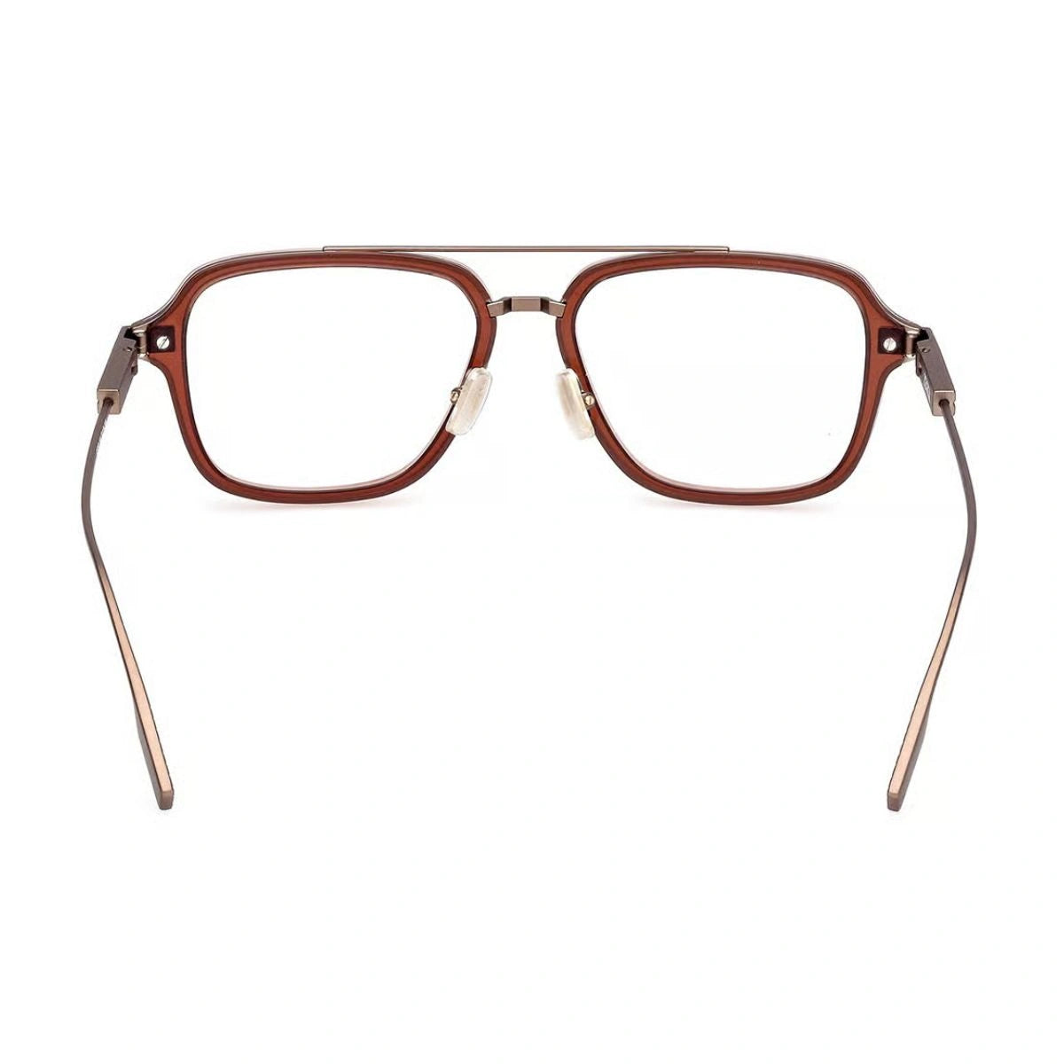 Stylish Zegna EZ5297 045 transparent brown eyeglasses