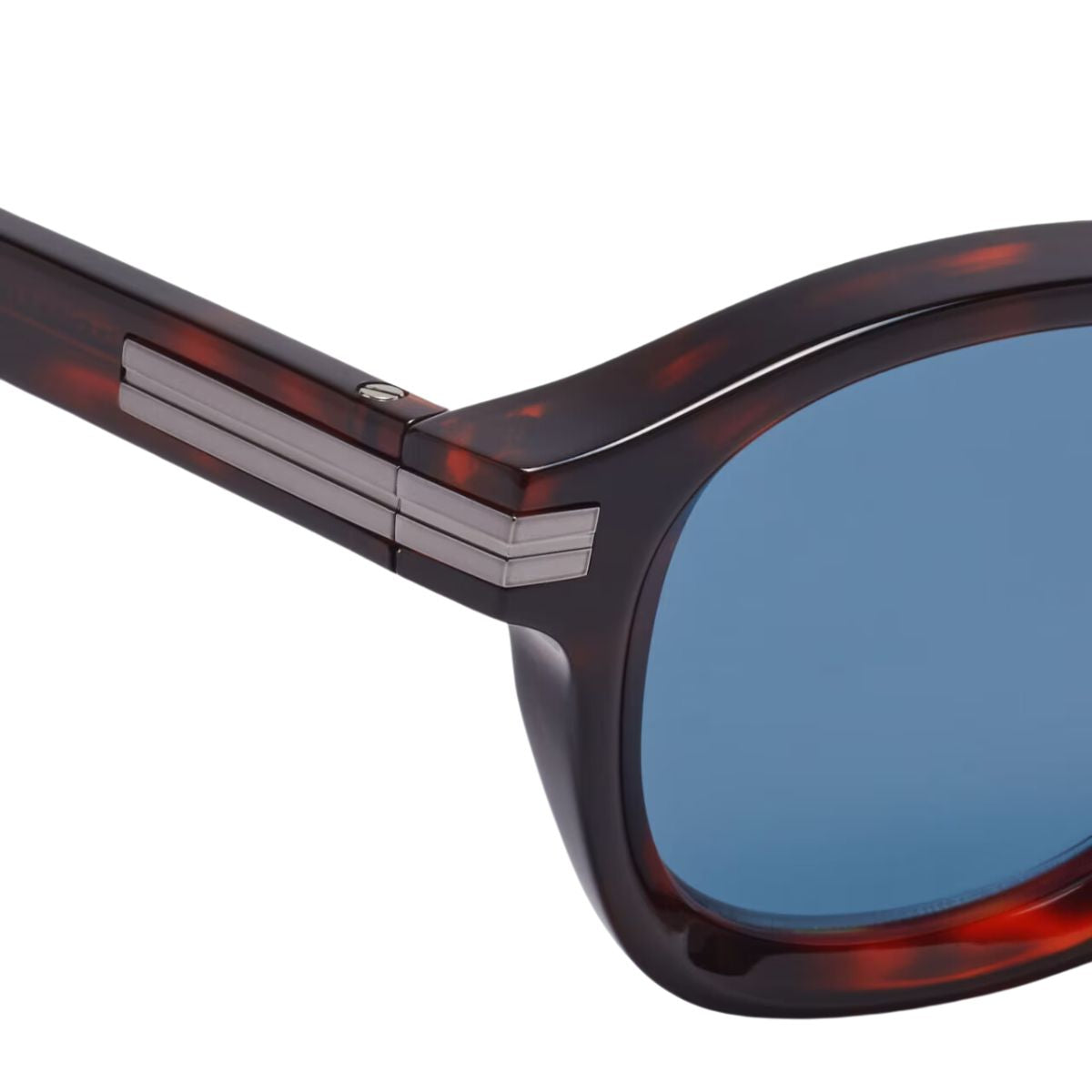 "Optorium's Zegna EZ0229 54V round UV protection sunglasses - stylish and lightweight with Havana frame for men."